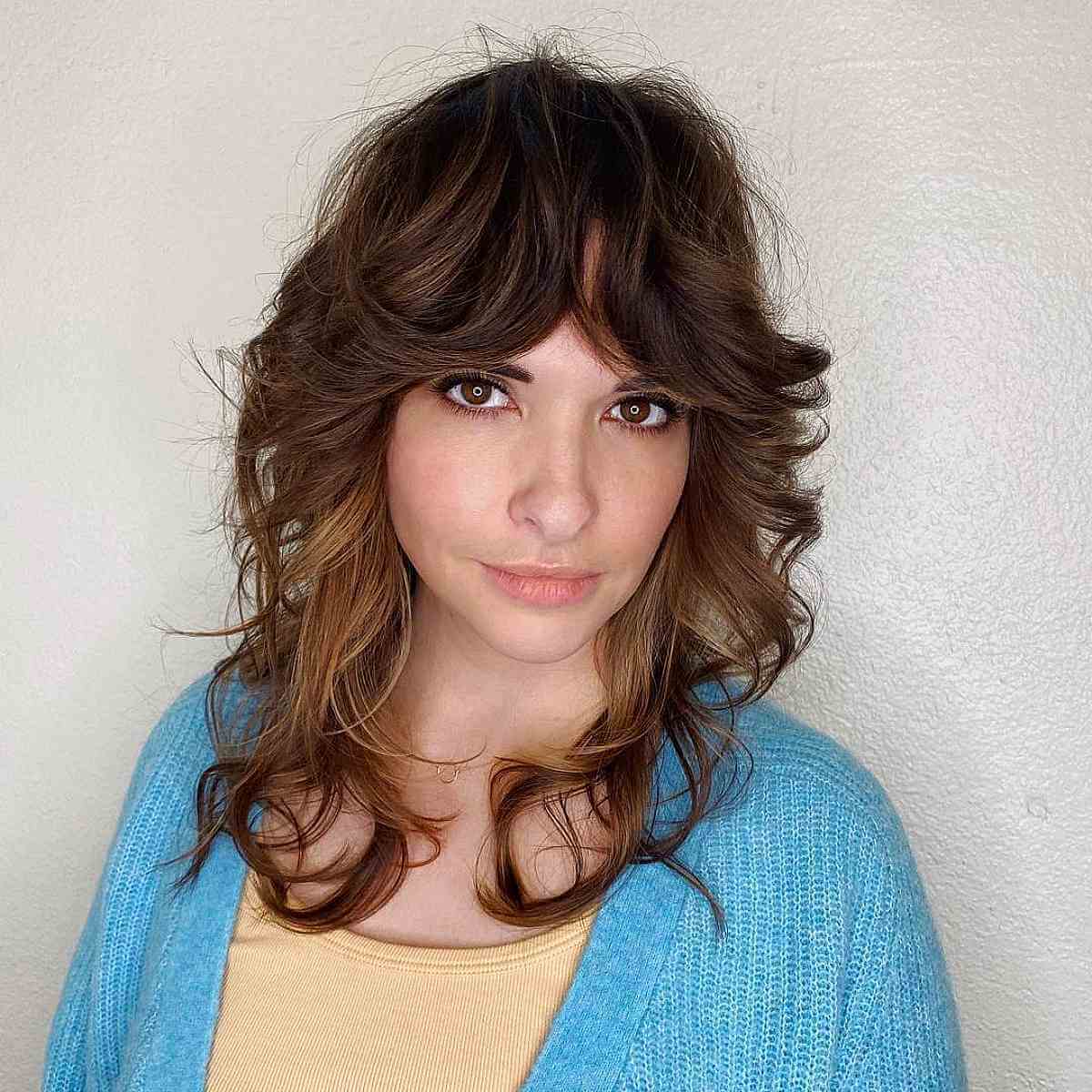 43 On-Trend Ways to Get a Shag with Curtain Bangs