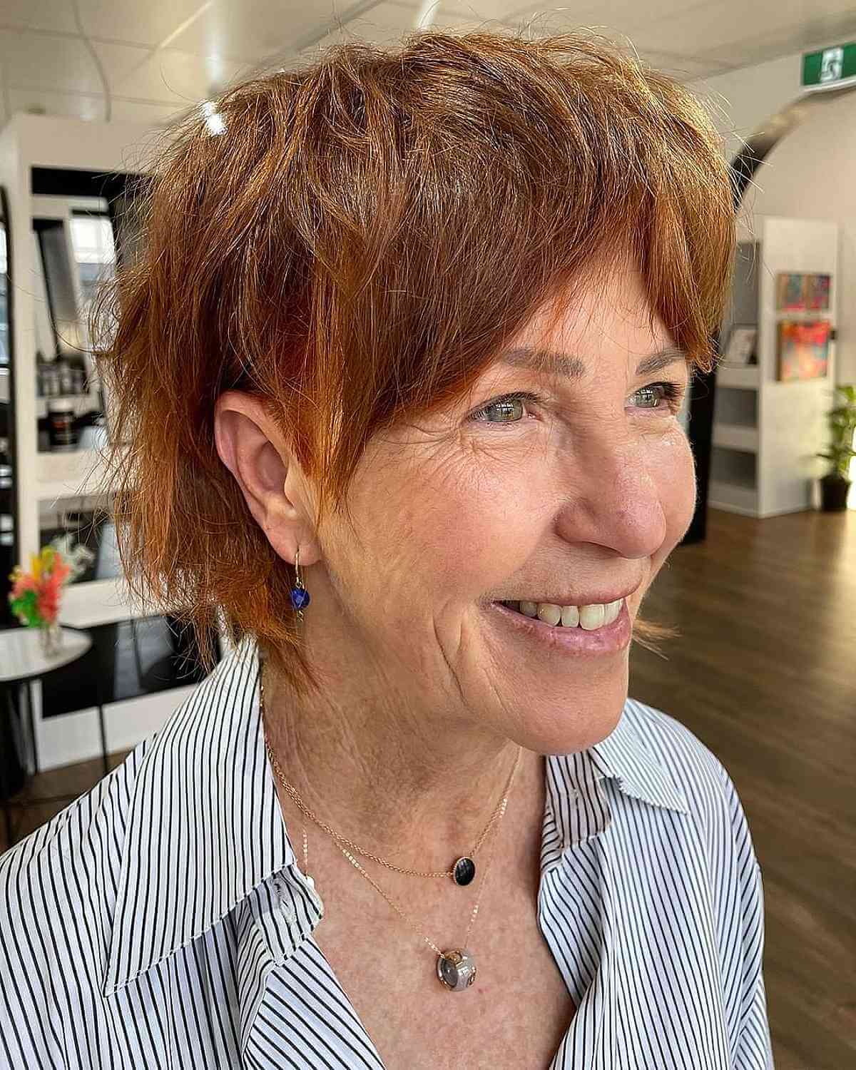 43 On-Trend Ways to Get a Shag with Curtain Bangs