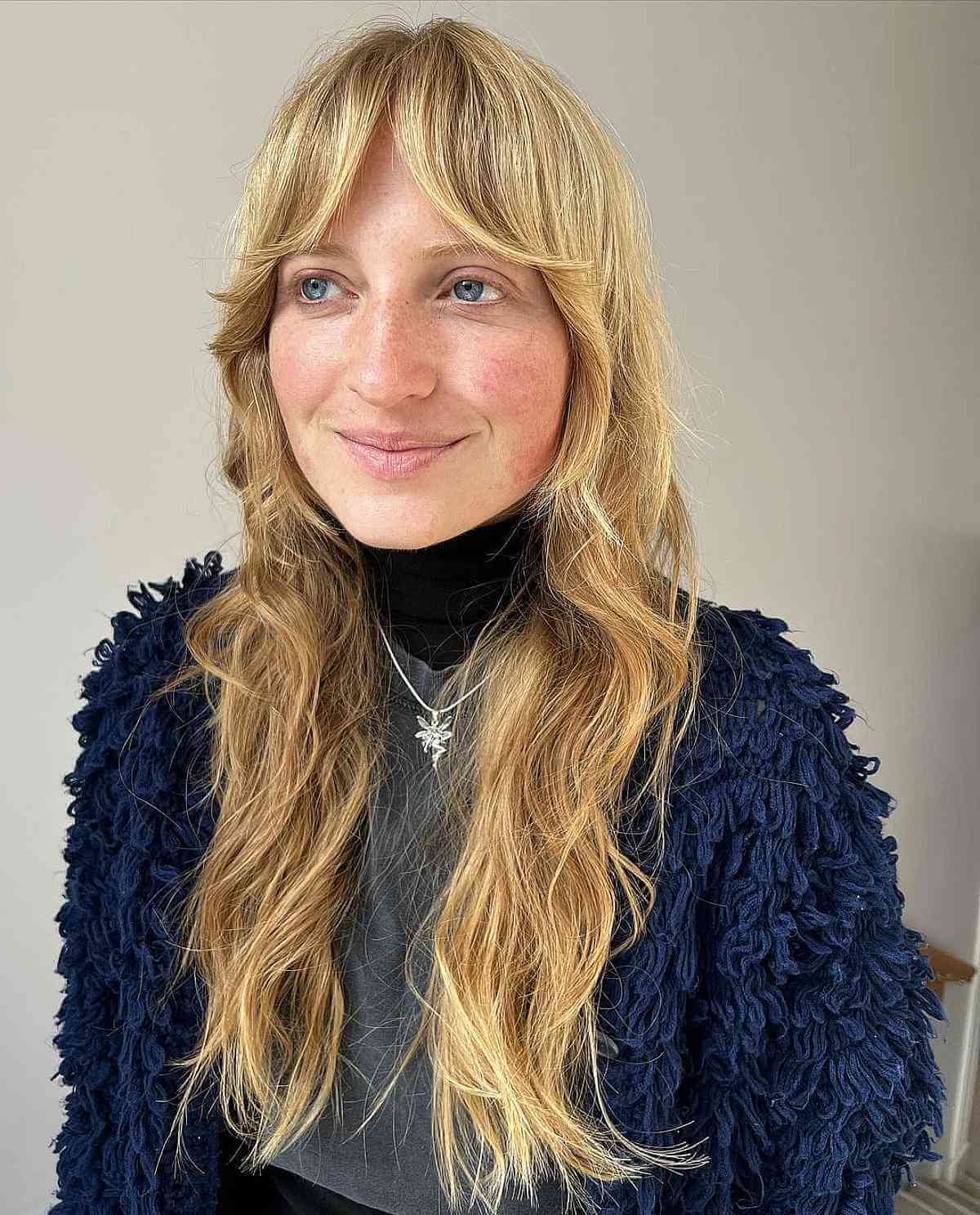 43 On-Trend Ways to Get a Shag with Curtain Bangs