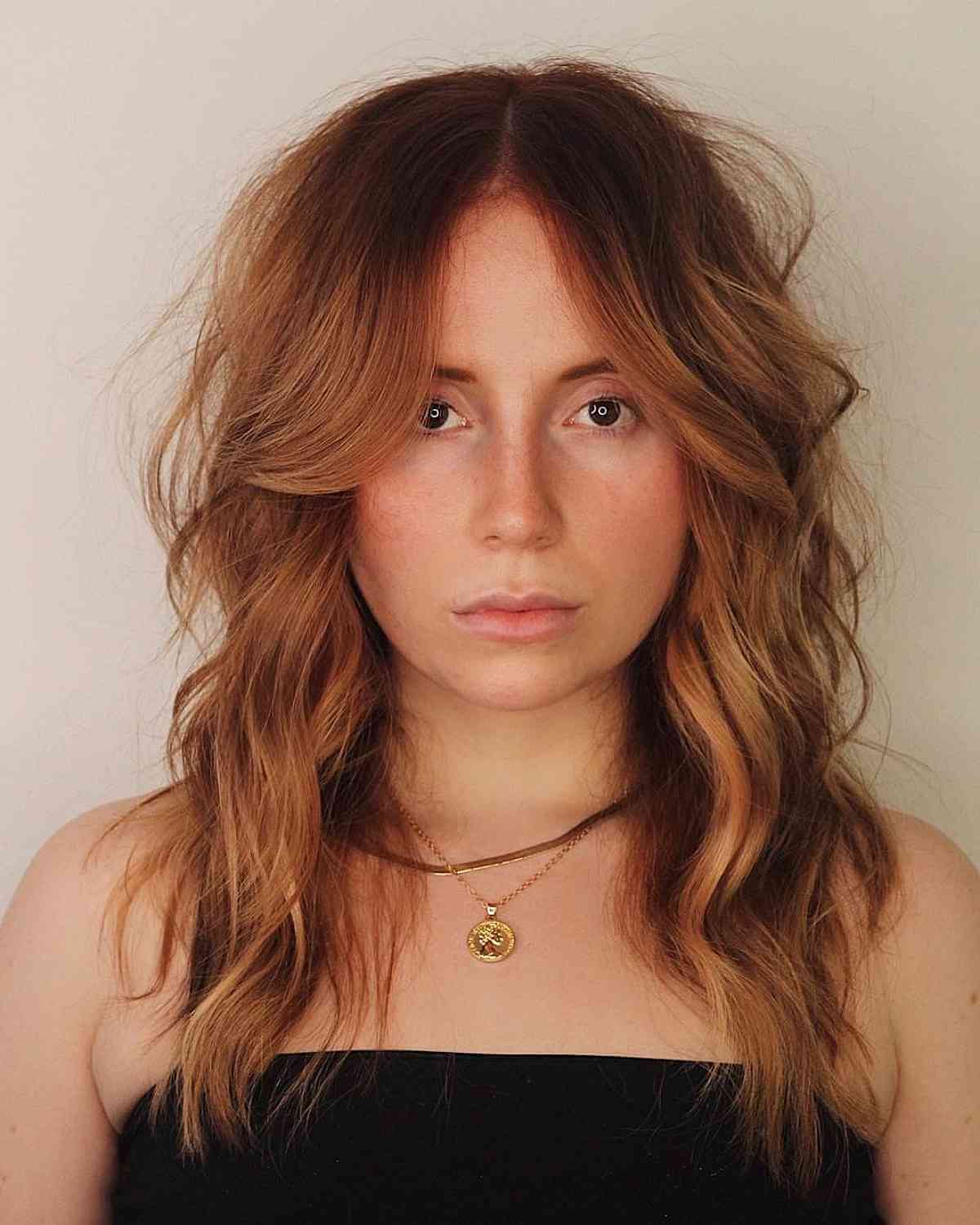 43 On-Trend Ways to Get a Shag with Curtain Bangs