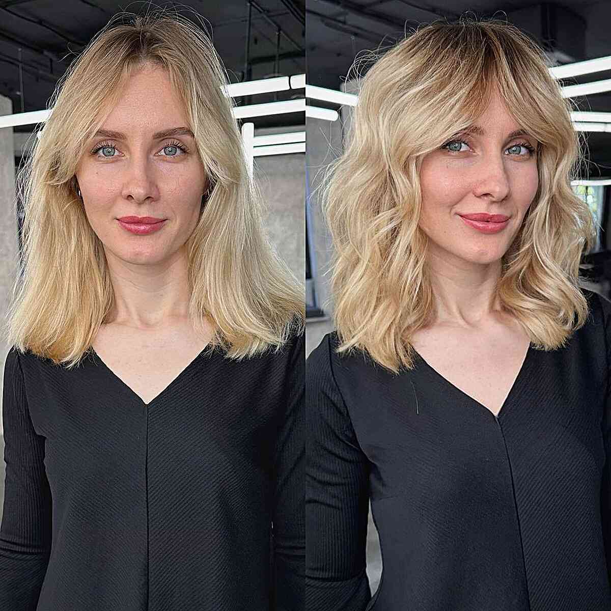 40 Trendy Ways to Get Bottleneck Bangs Right Now