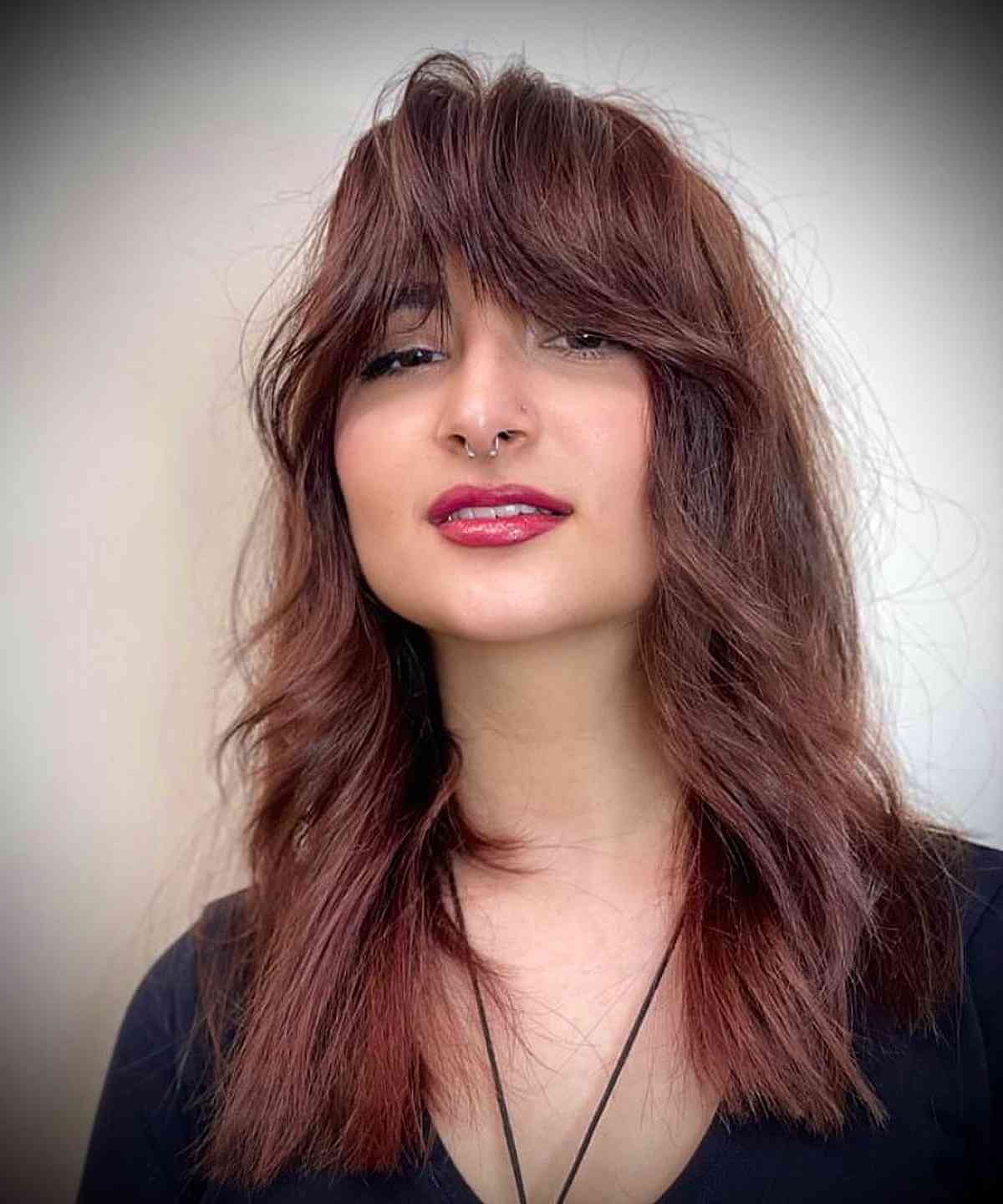 40 Trendy Ways to Get Bottleneck Bangs Right Now