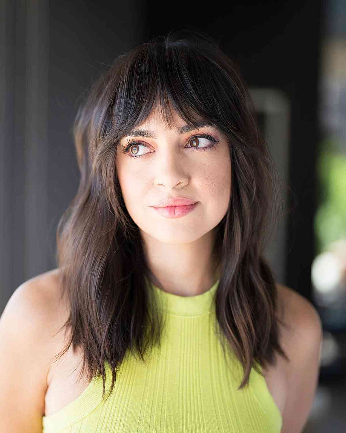 40 Trendy Ways to Get Bottleneck Bangs Right Now