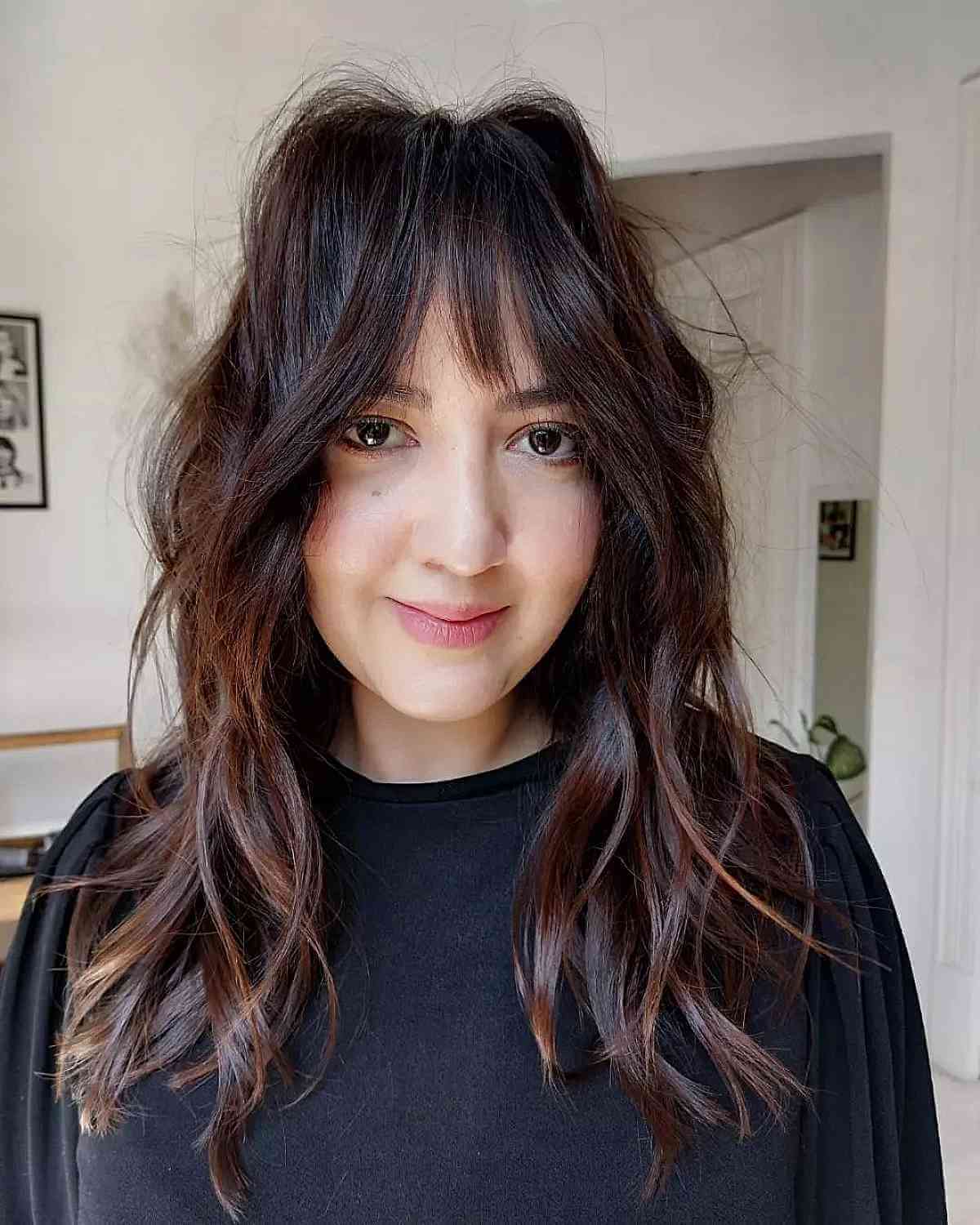 40 Trendy Ways to Get Bottleneck Bangs Right Now
