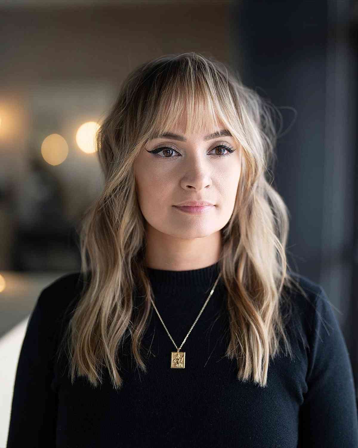 40 Trendy Ways to Get Bottleneck Bangs Right Now