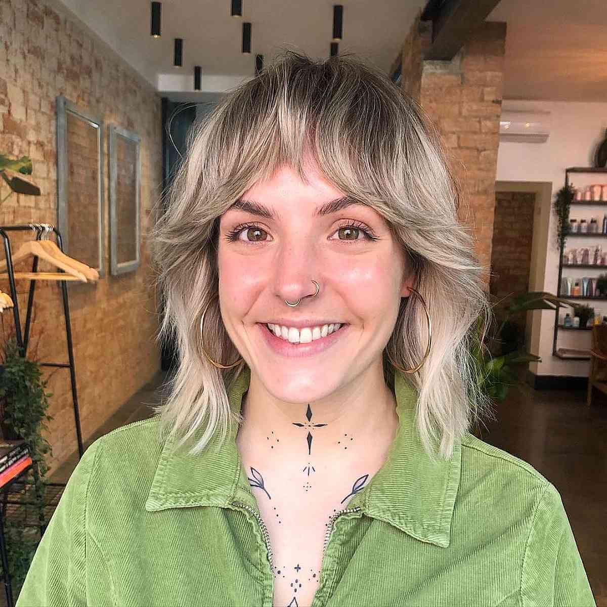 40 Trendy Ways to Get Bottleneck Bangs Right Now