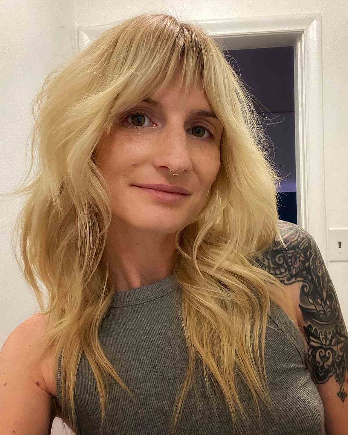40 Trendy Ways to Get Bottleneck Bangs Right Now