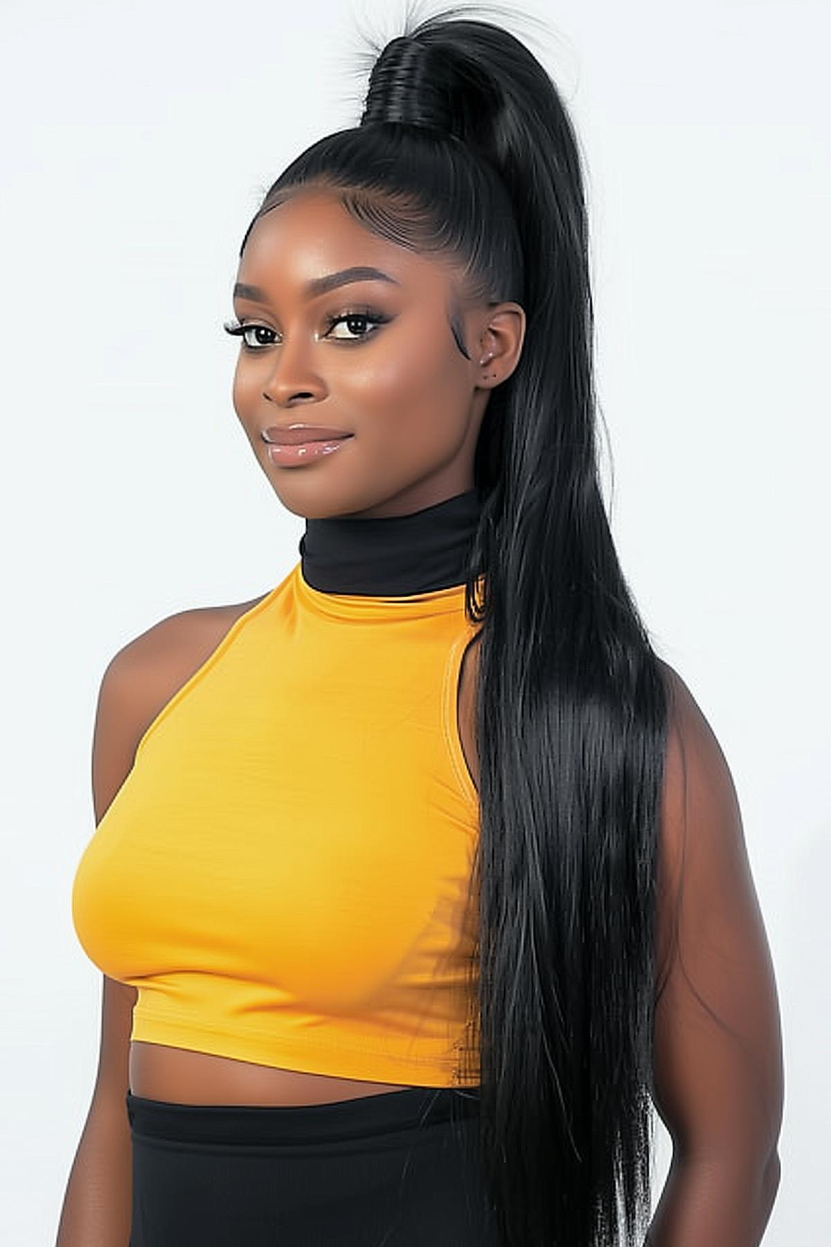 15 Cute Ponytails with Bangs to Copy for 2025