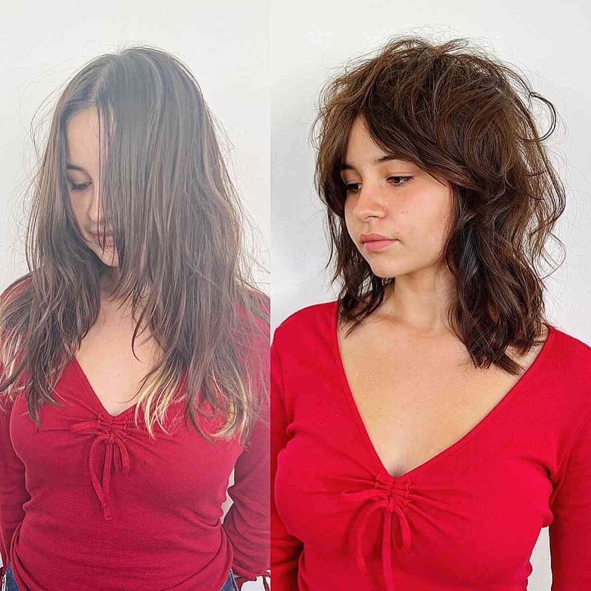 35 Greatest Ways to Pair a Wolf Cut with Bangs
