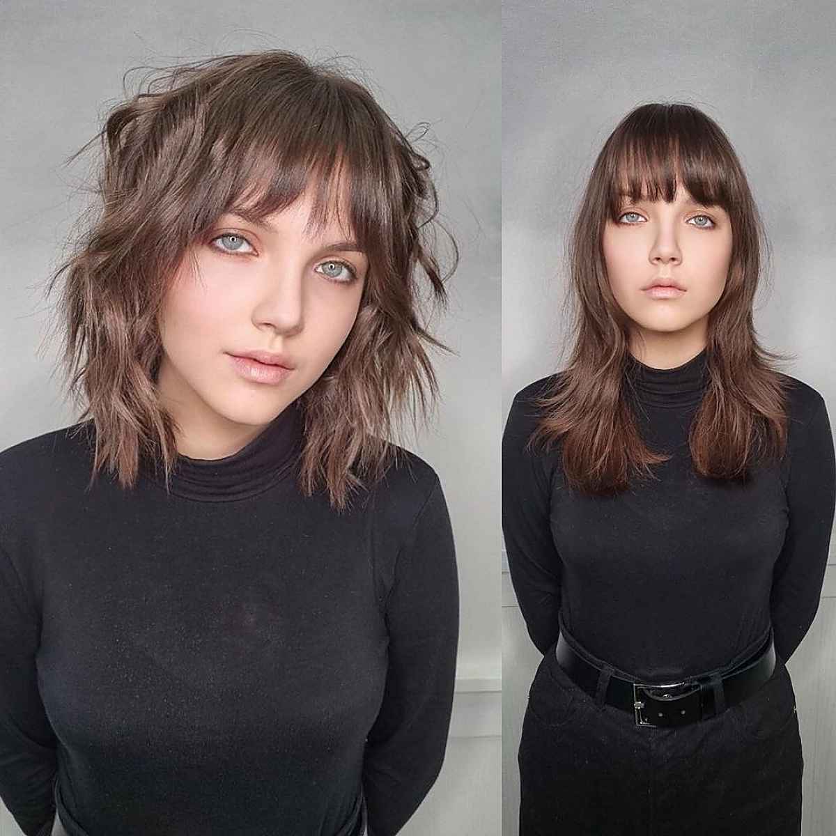 35 Greatest Ways to Pair a Wolf Cut with Bangs