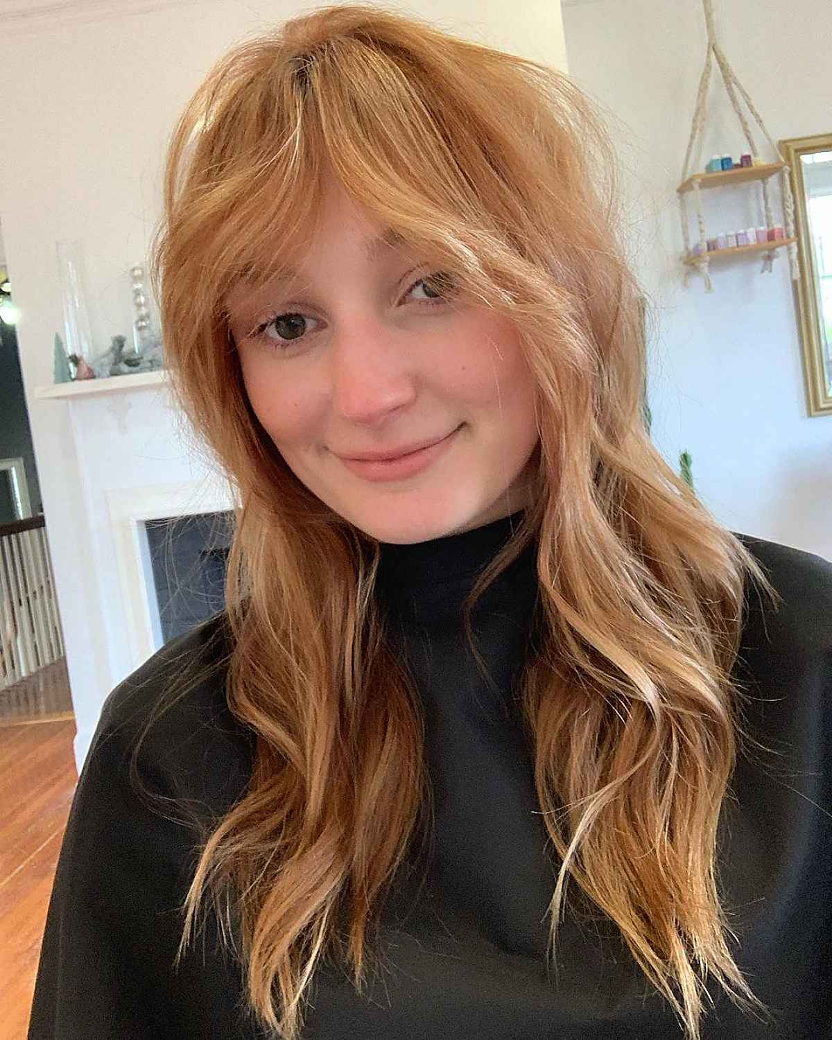 35 Greatest Ways to Pair a Wolf Cut with Bangs