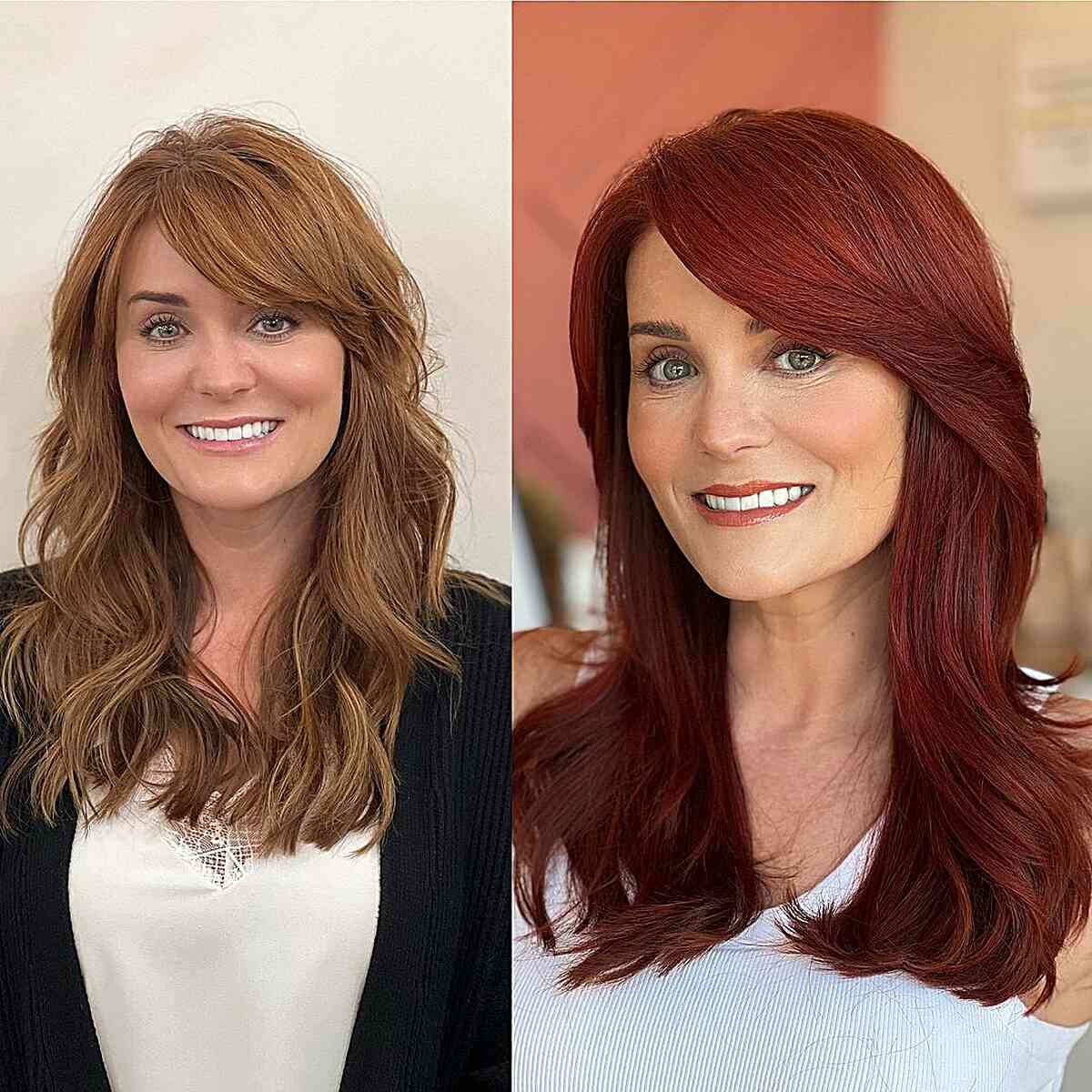 31 Flattering Ways to Wear Bangs for Square Face Shapes