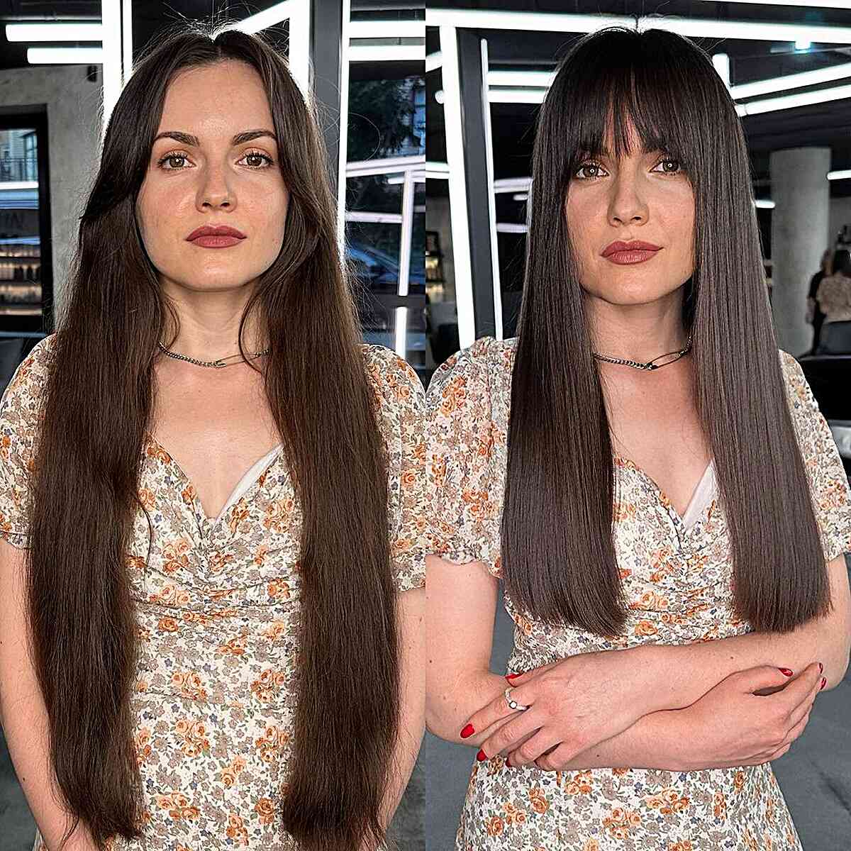 31 Flattering Ways to Wear Bangs for Square Face Shapes