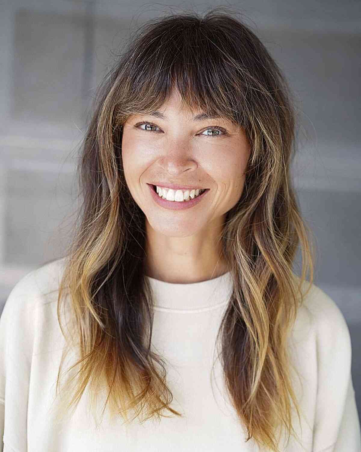 31 Flattering Ways to Wear Bangs for Square Face Shapes
