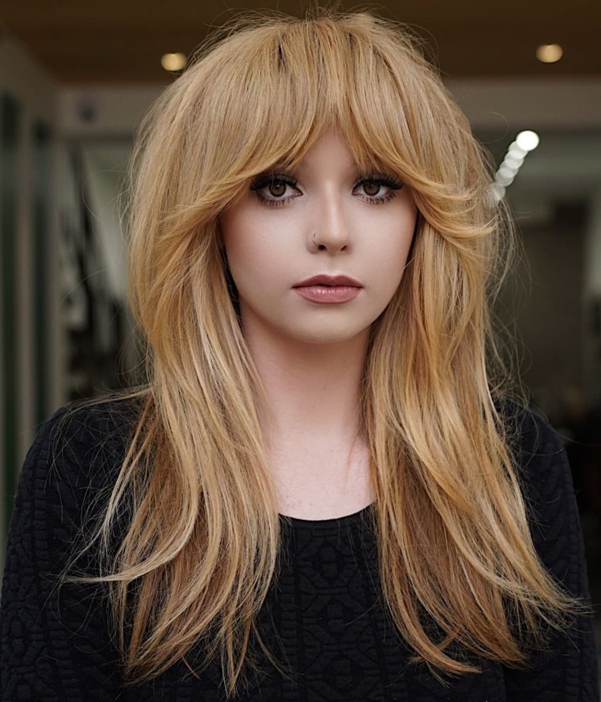 44 Trendy Long Curtain Bangs to See Before Deciding