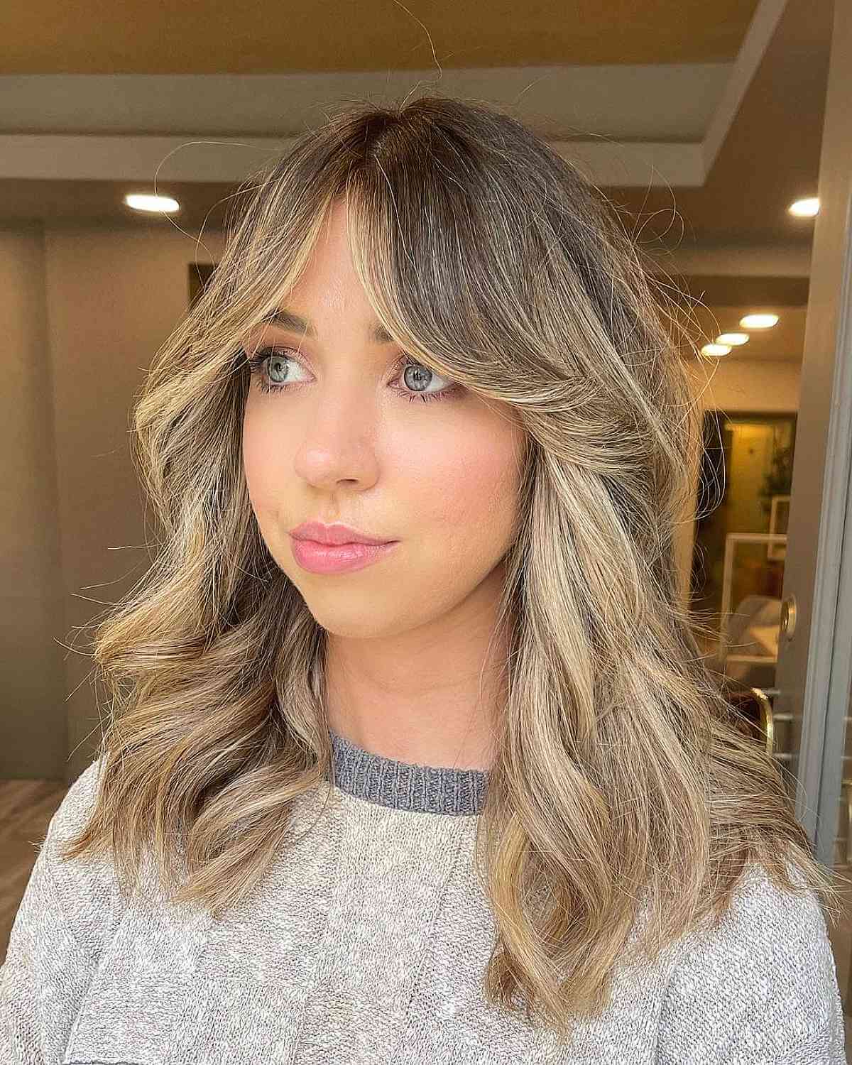 44 Trendy Long Curtain Bangs to See Before Deciding