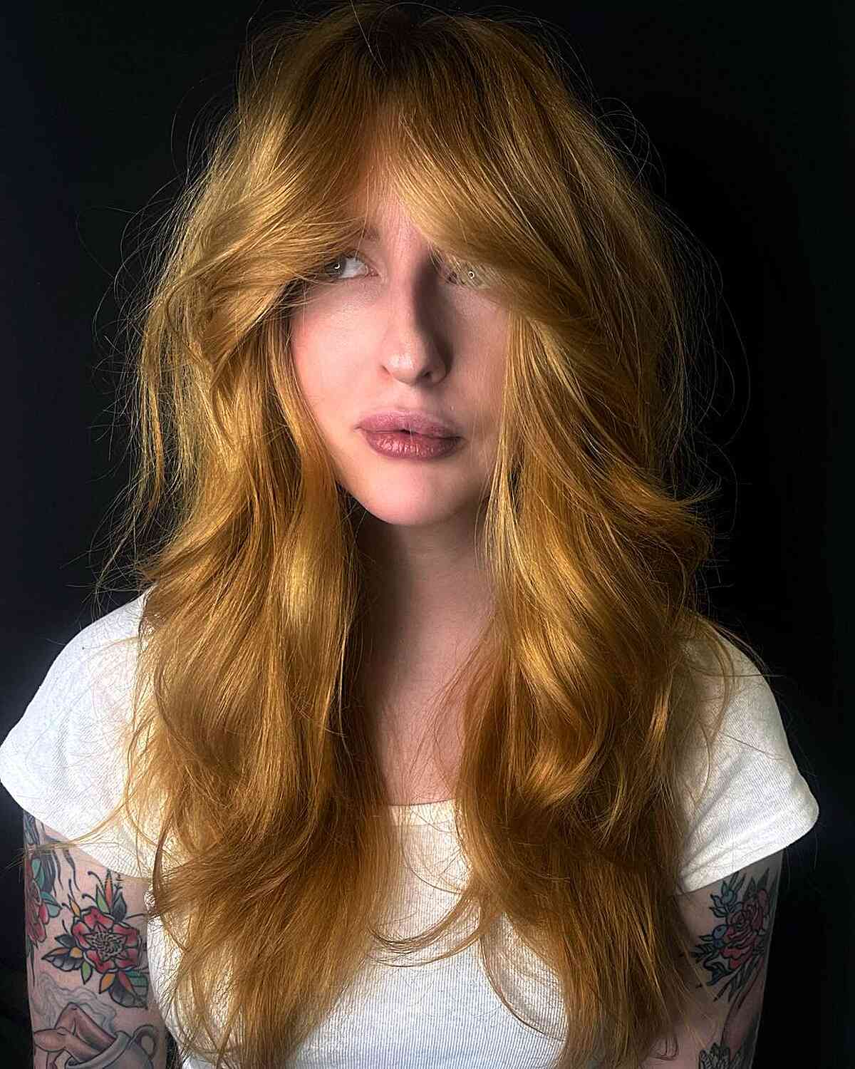 44 Trendy Long Curtain Bangs to See Before Deciding