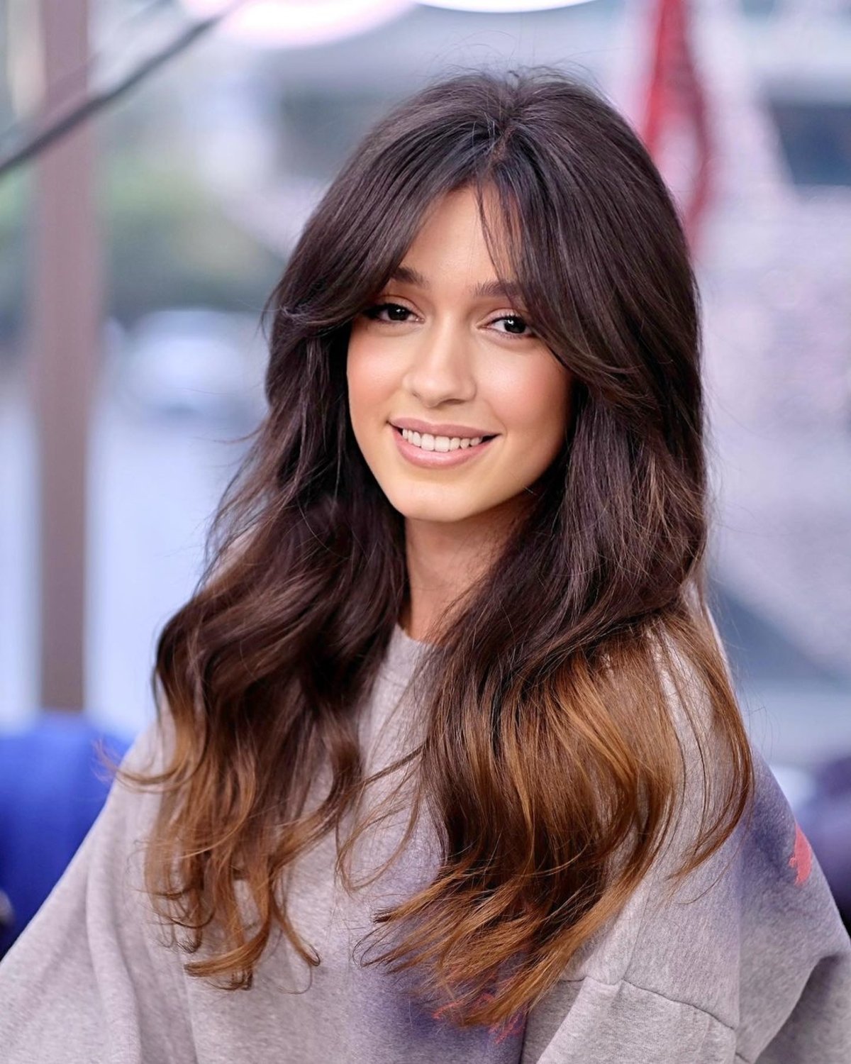 44 Trendy Long Curtain Bangs to See Before Deciding