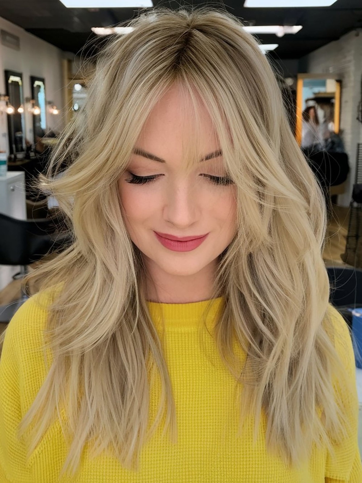 44 Trendy Long Curtain Bangs to See Before Deciding