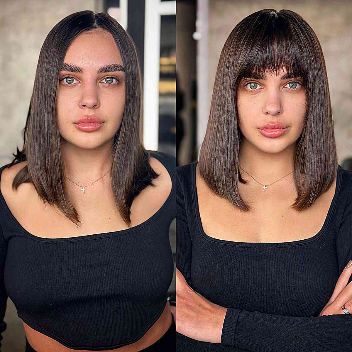 40 Cutest Ways to Pair Straight Hair With Bangs