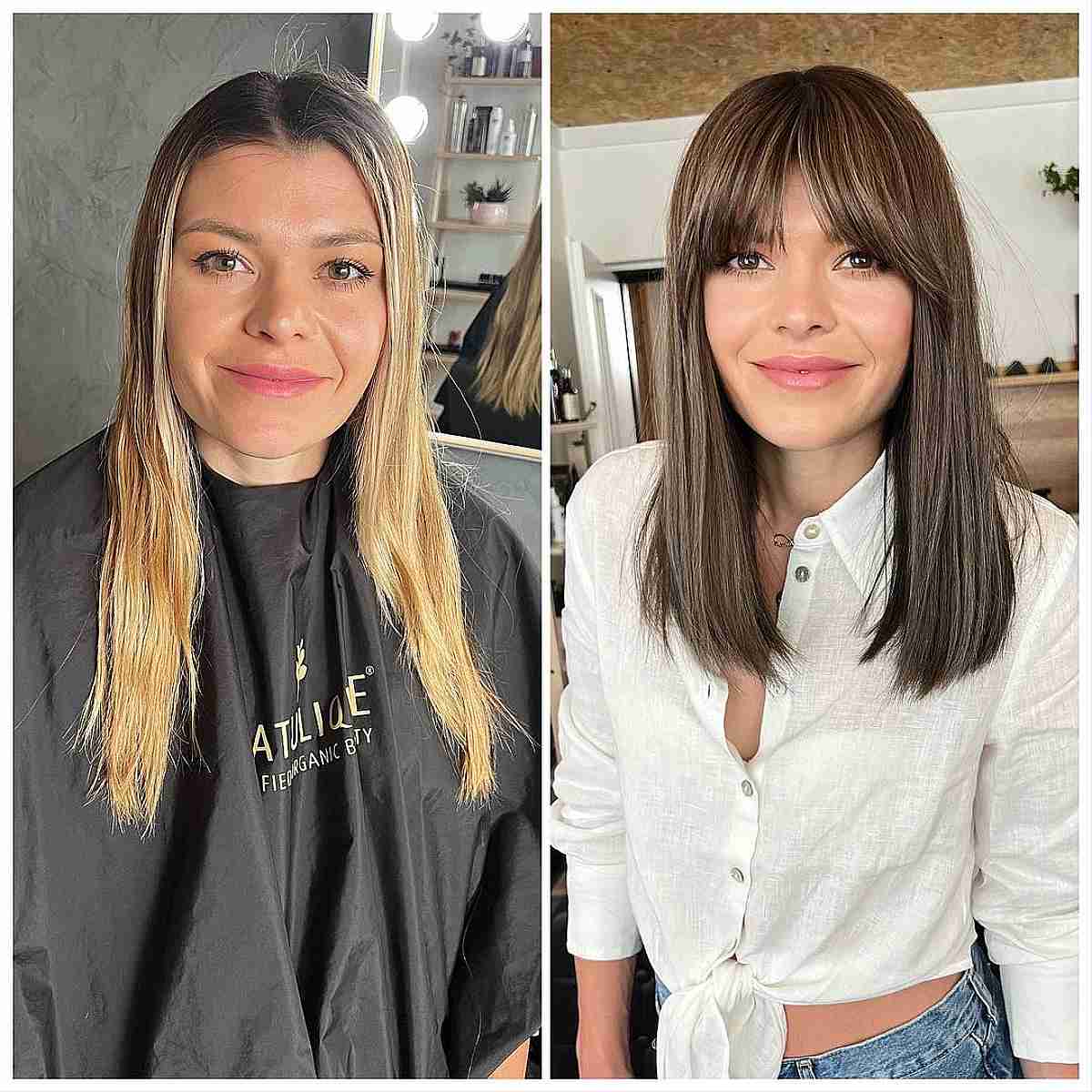 40 Cutest Ways to Pair Straight Hair With Bangs