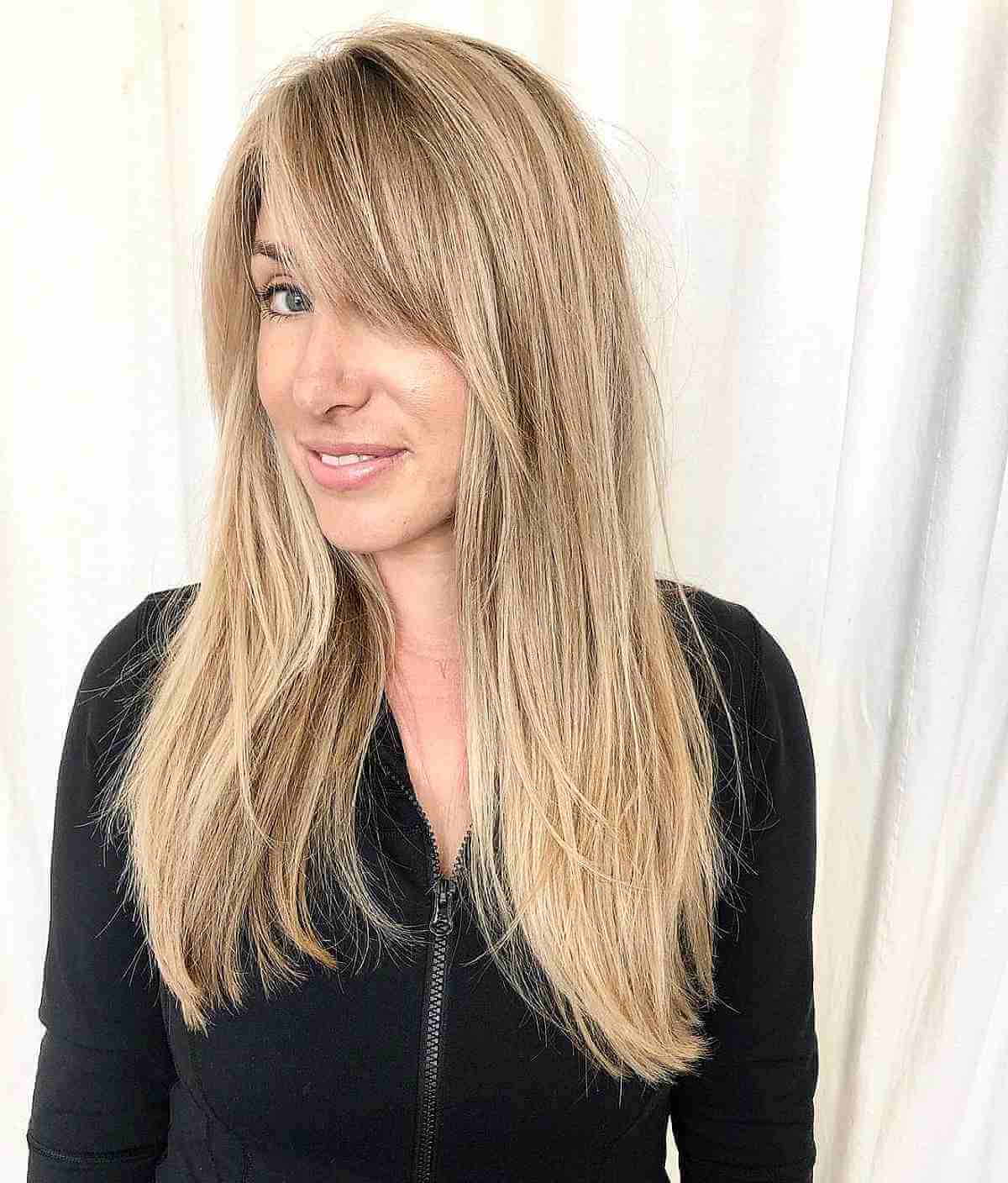 40 Cutest Ways to Pair Straight Hair With Bangs