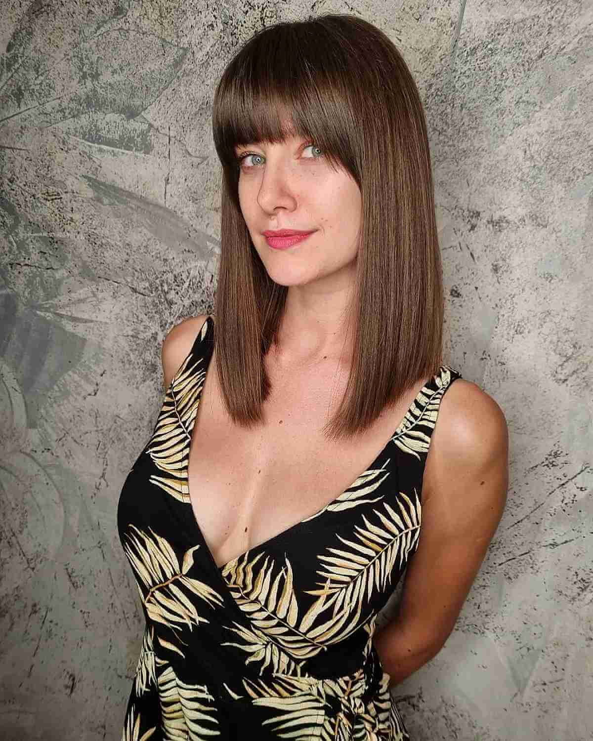 40 Cutest Ways to Pair Straight Hair With Bangs