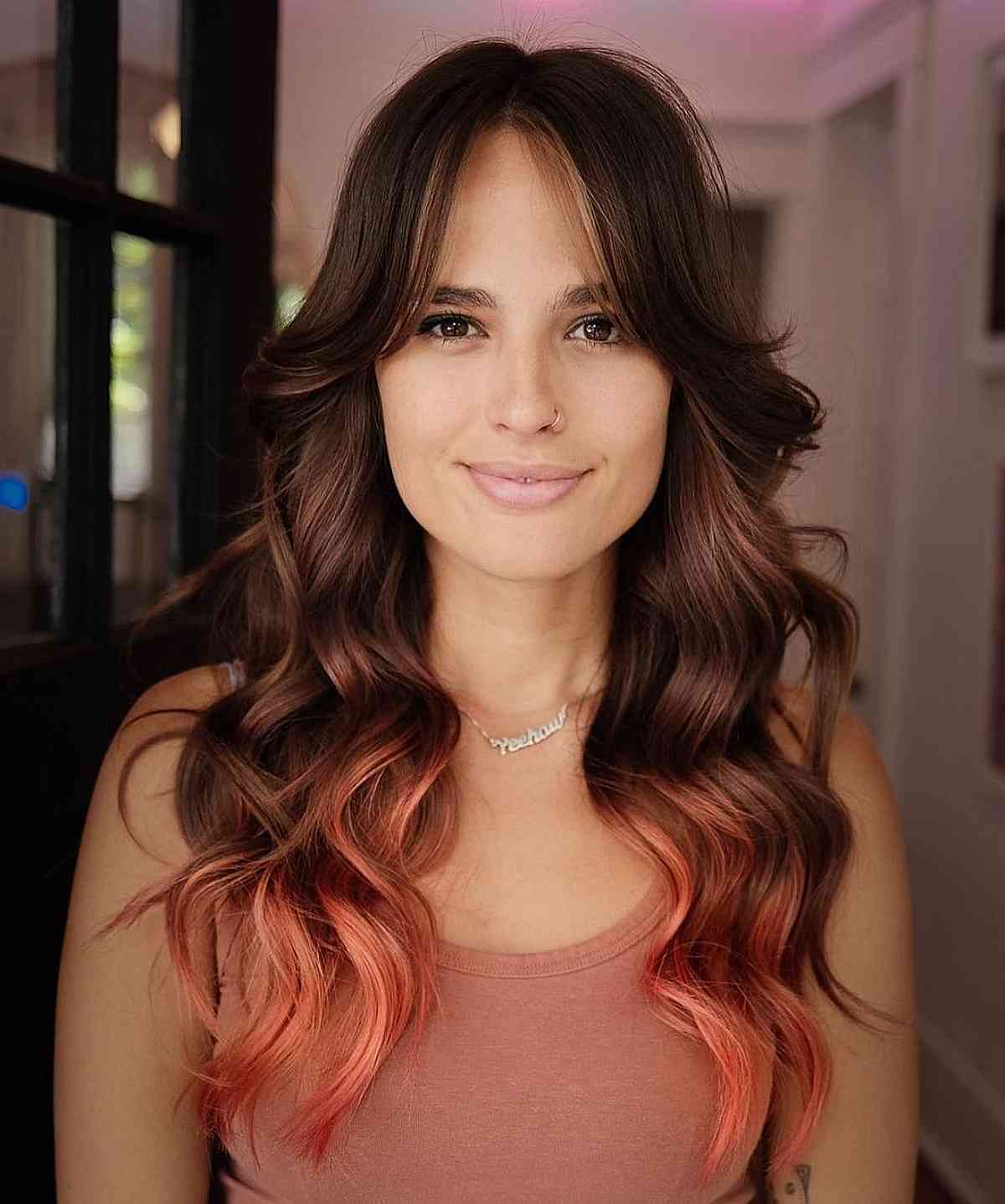 Pairing Curtain Bangs with Wavy Hair? 22 Best Ways to Do It