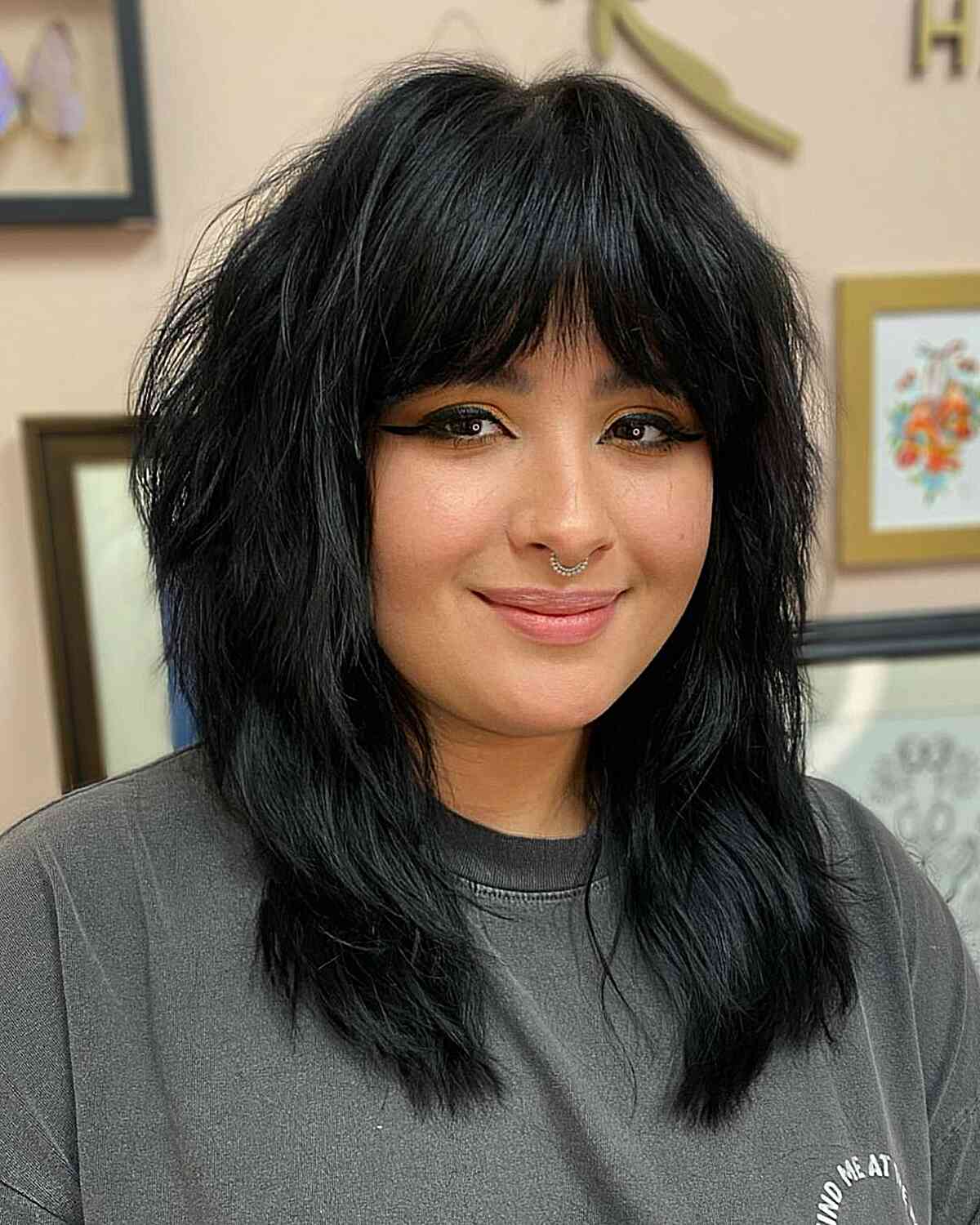 Bangs for Round Face Shapes: 53 Flattering Haircuts