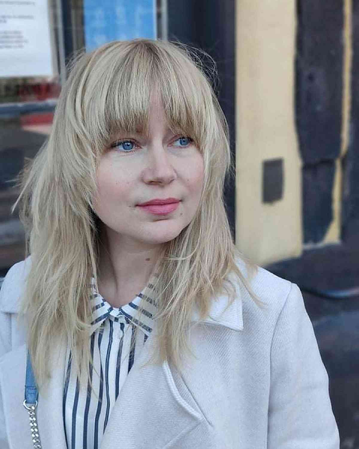 Bangs for Round Face Shapes: 53 Flattering Haircuts