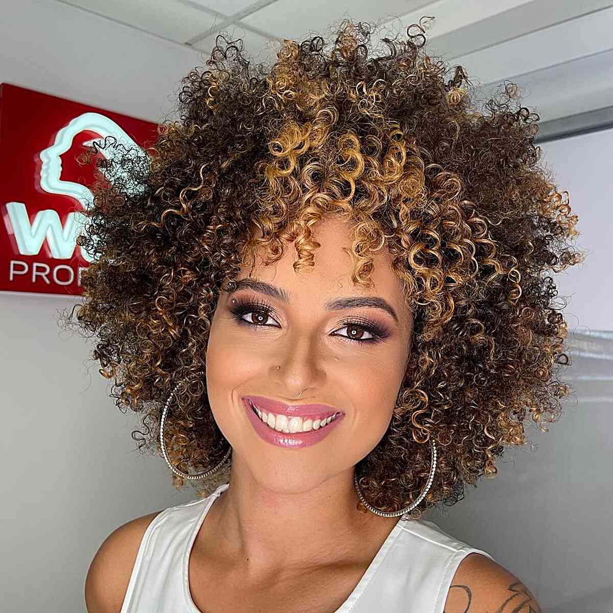 91 Best Ways to Pair Curly Hair with Bangs