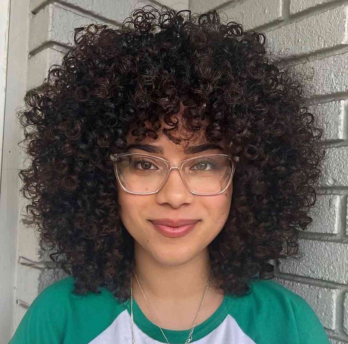91 Best Ways to Pair Curly Hair with Bangs