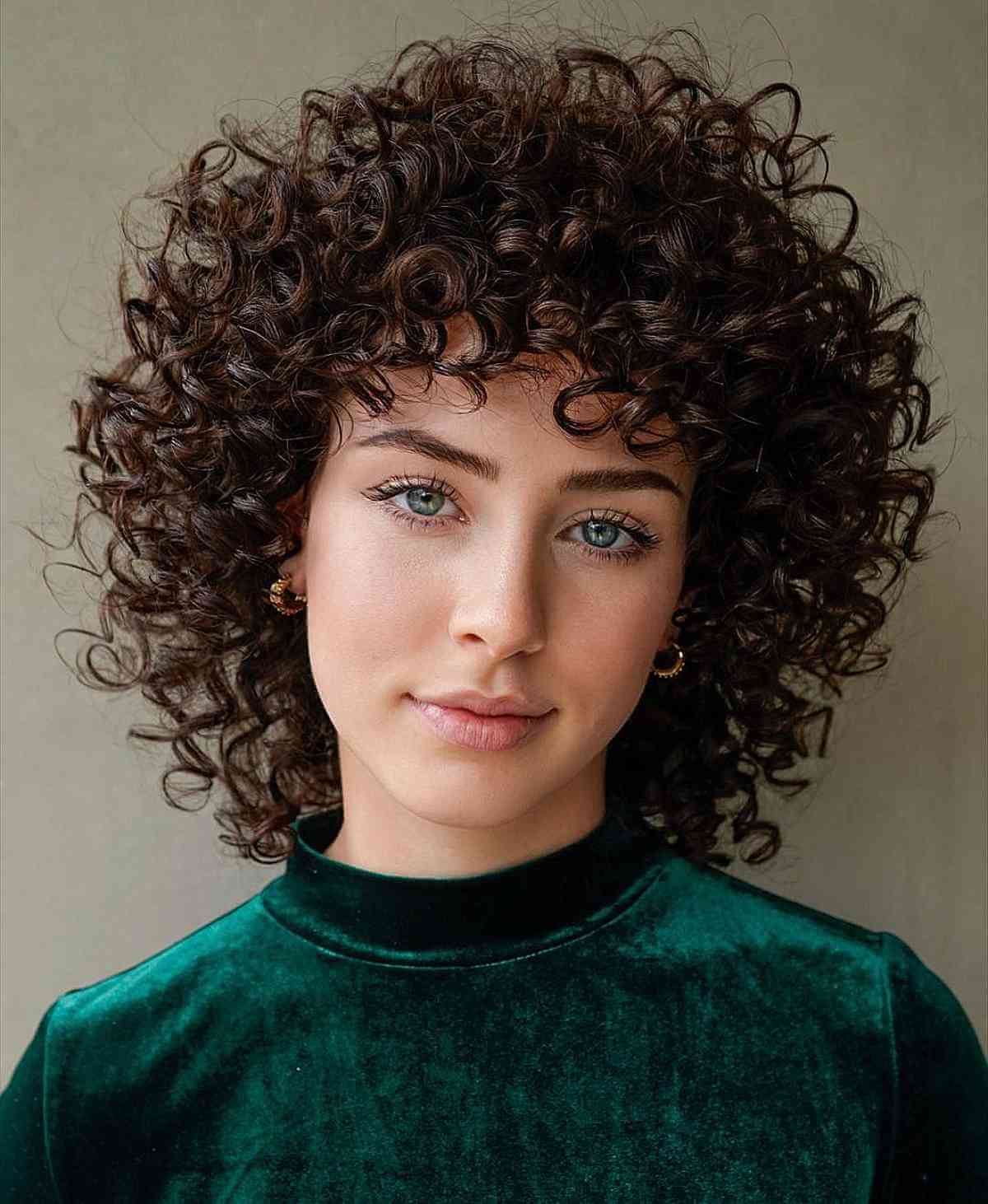 91 Best Ways to Pair Curly Hair with Bangs