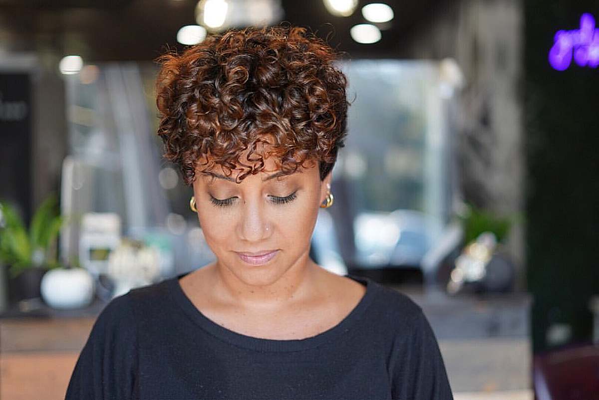 91 Best Ways to Pair Curly Hair with Bangs