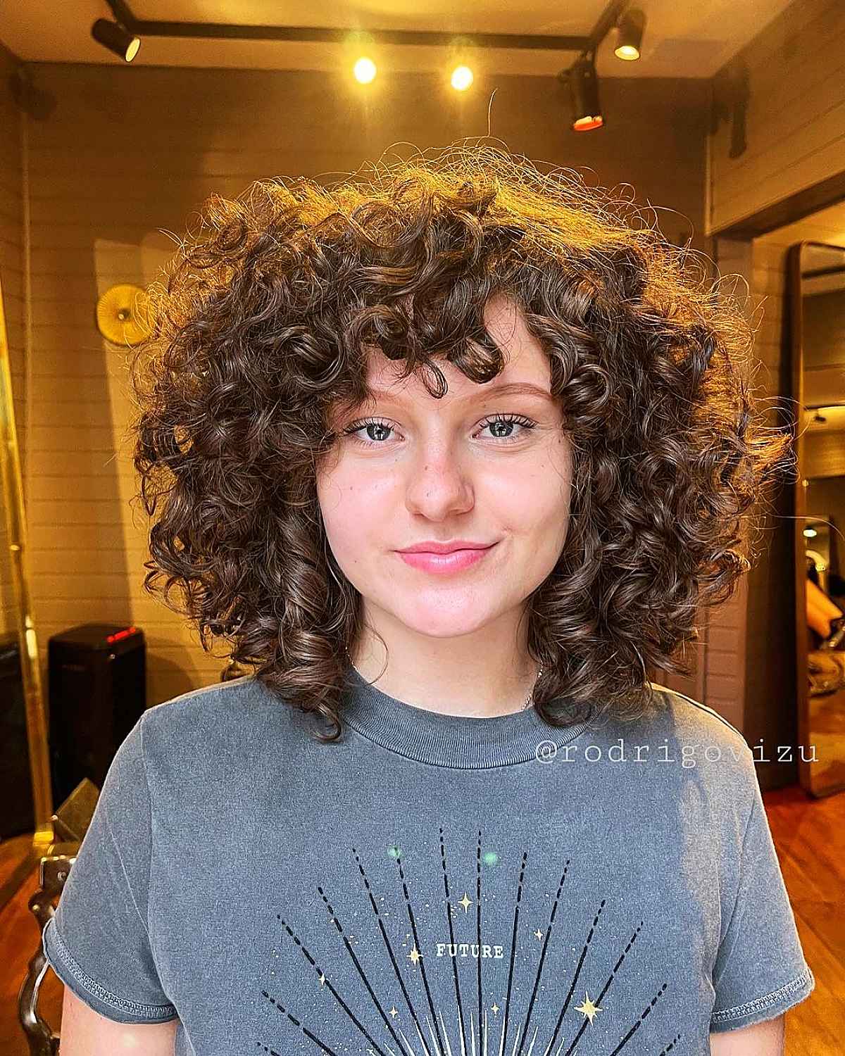 91 Best Ways to Pair Curly Hair with Bangs