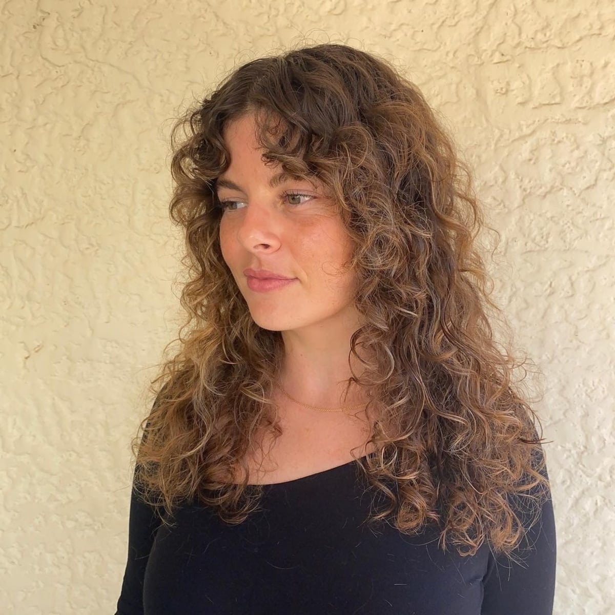 91 Best Ways to Pair Curly Hair with Bangs