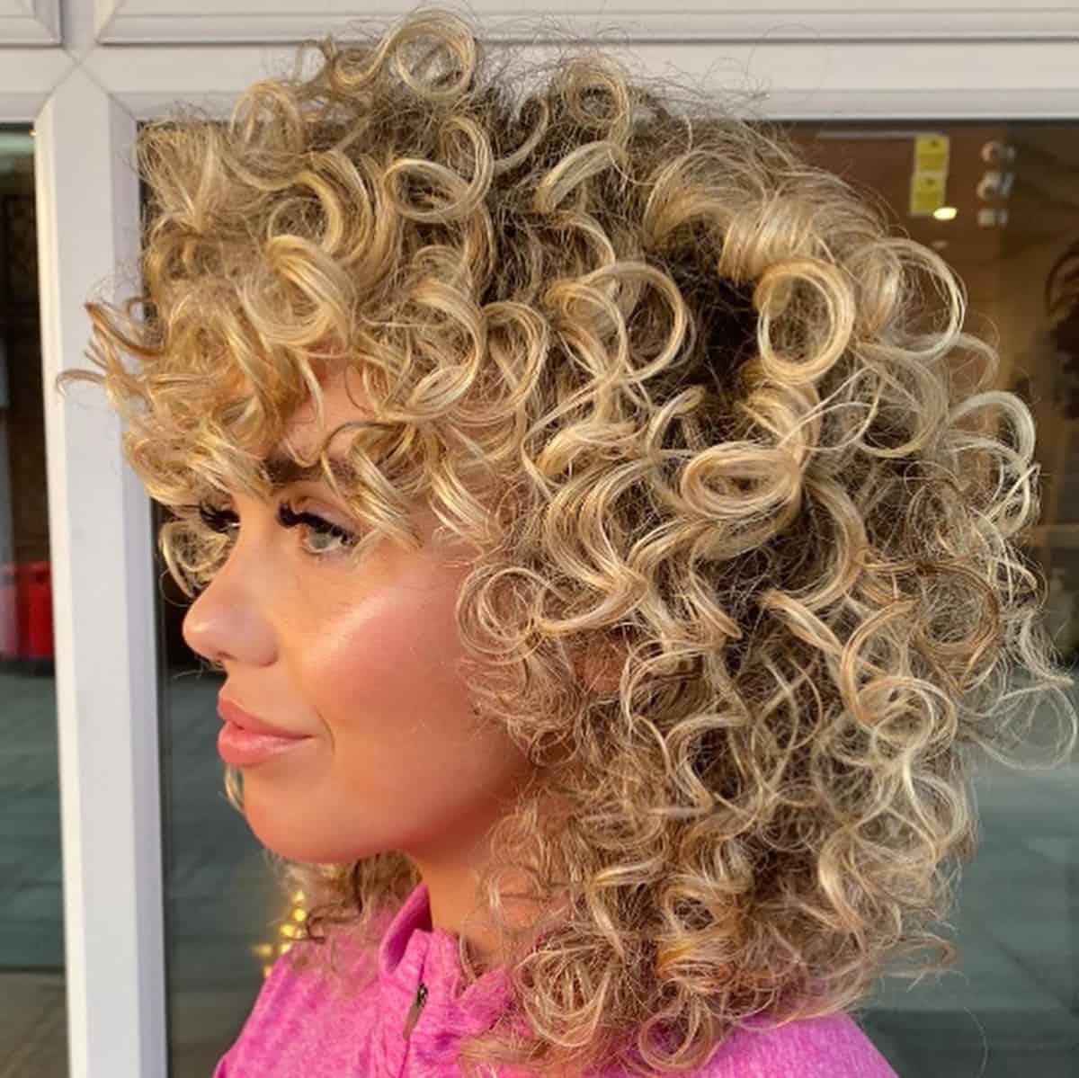 91 Best Ways to Pair Curly Hair with Bangs