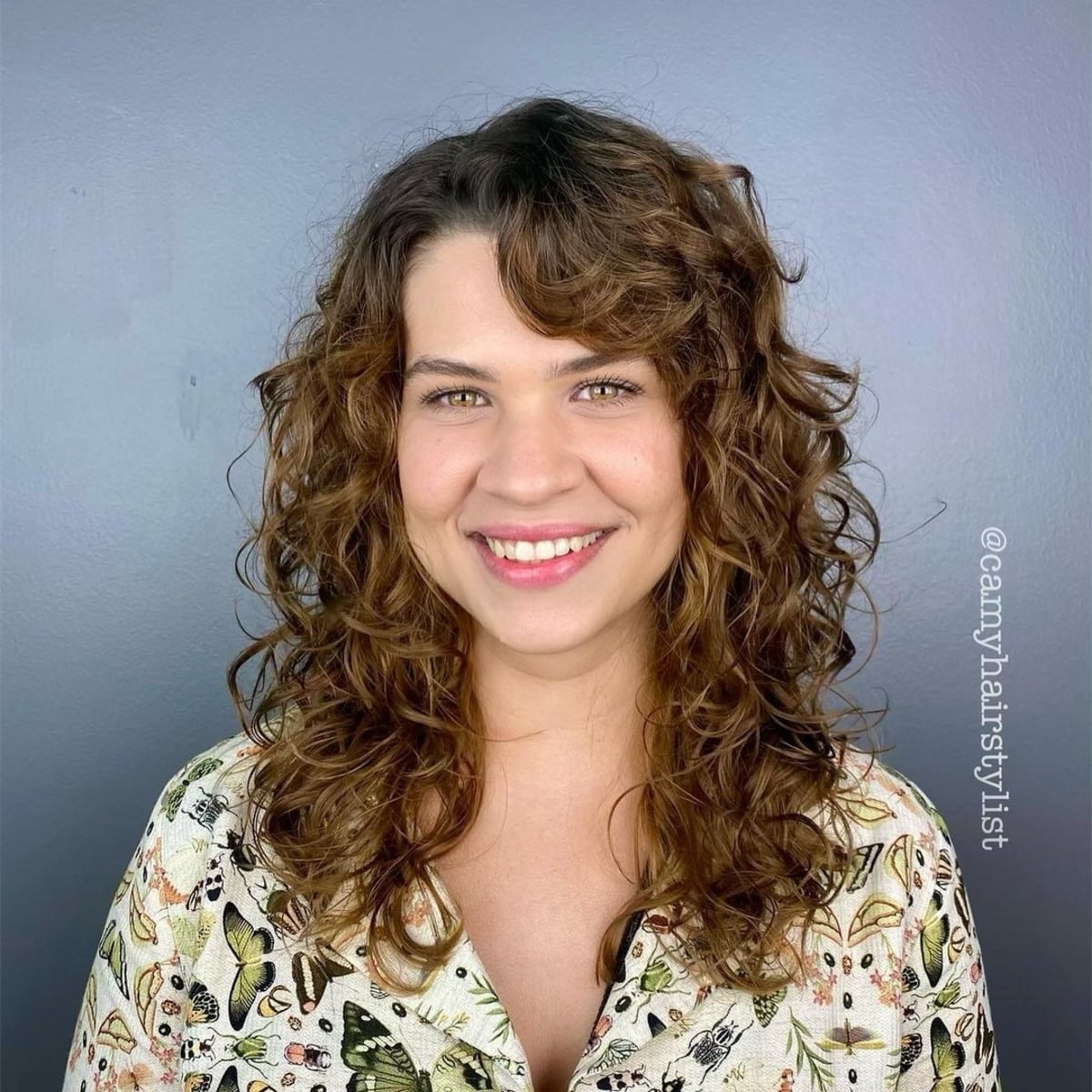 91 Best Ways to Pair Curly Hair with Bangs