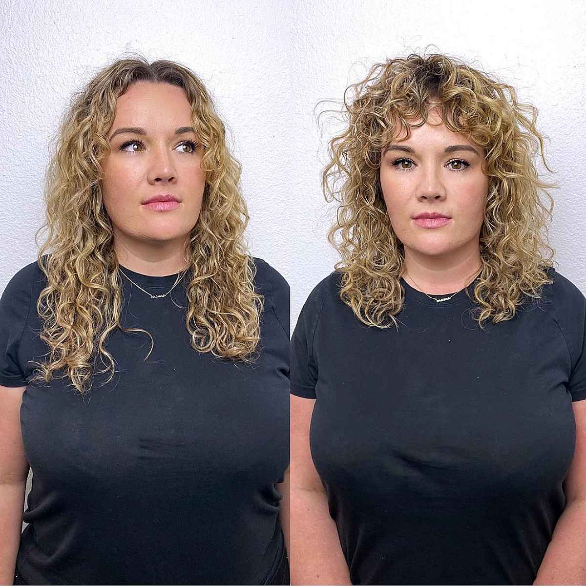 91 Best Ways to Pair Curly Hair with Bangs