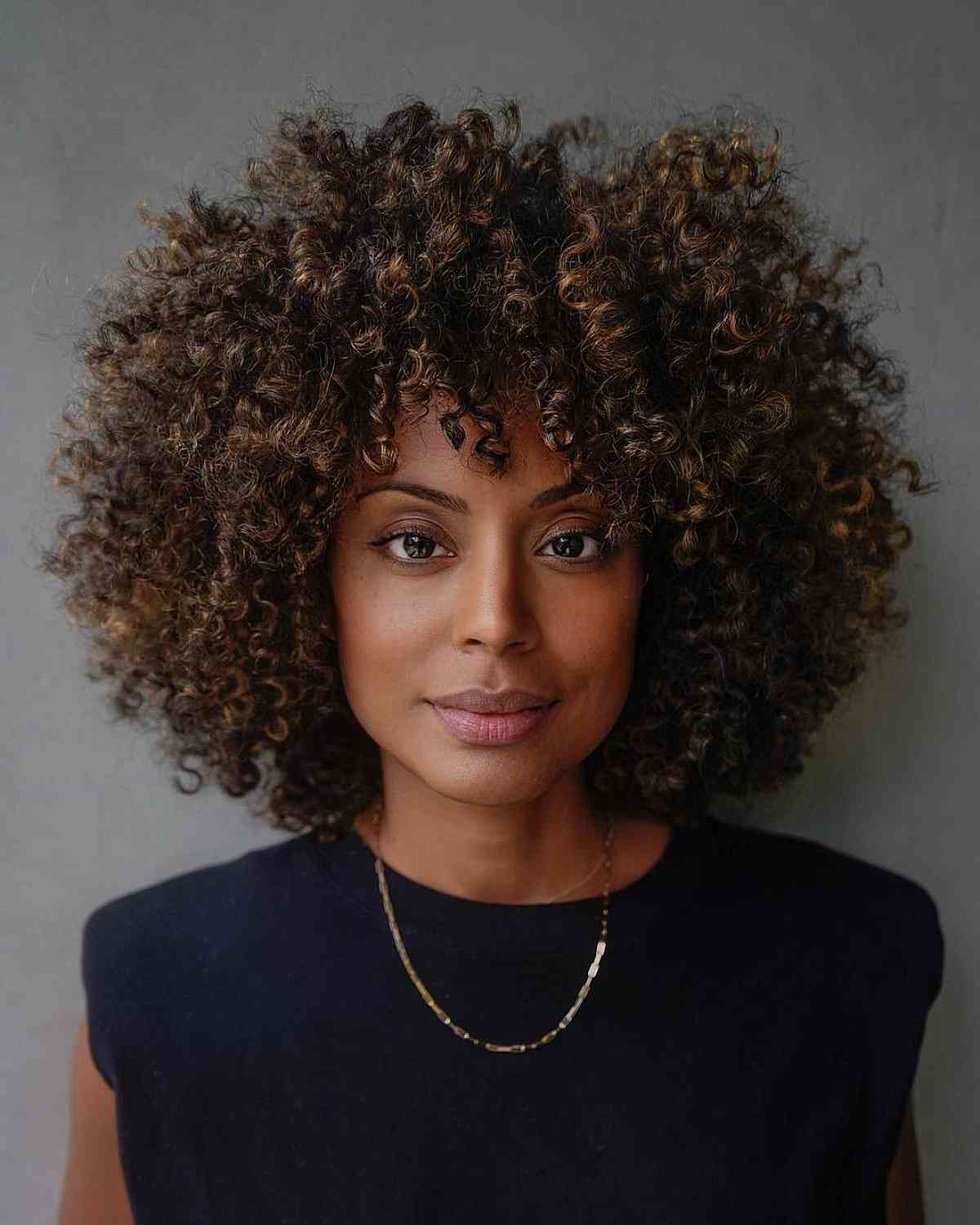 91 Best Ways to Pair Curly Hair with Bangs