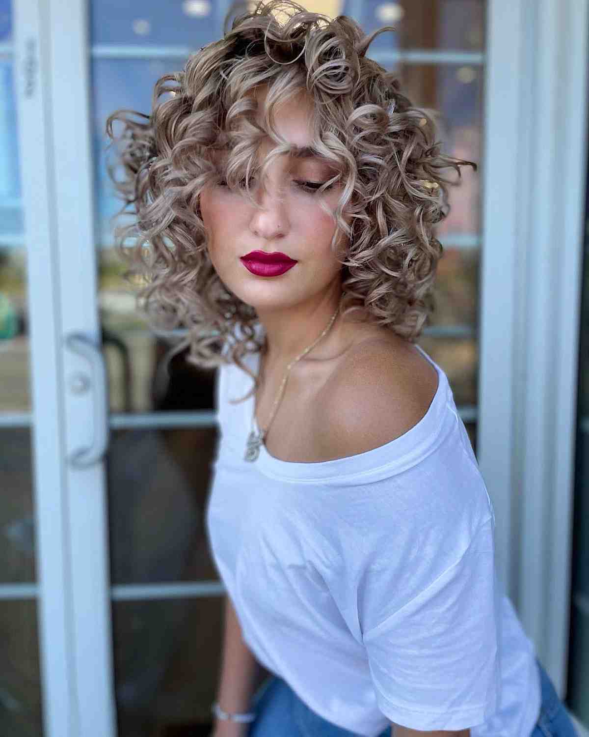 91 Best Ways to Pair Curly Hair with Bangs