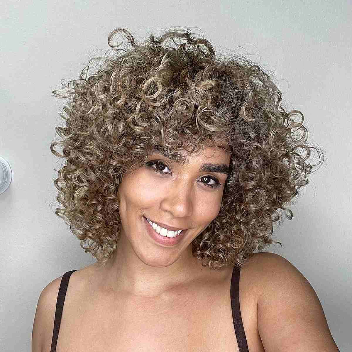 91 Best Ways to Pair Curly Hair with Bangs
