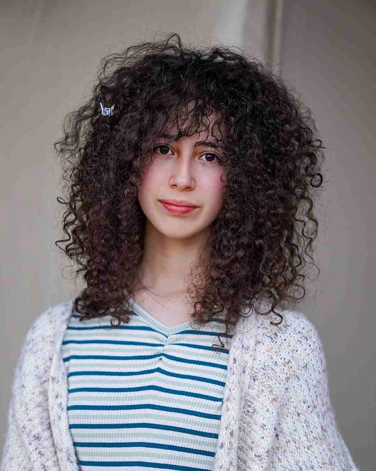 91 Best Ways to Pair Curly Hair with Bangs