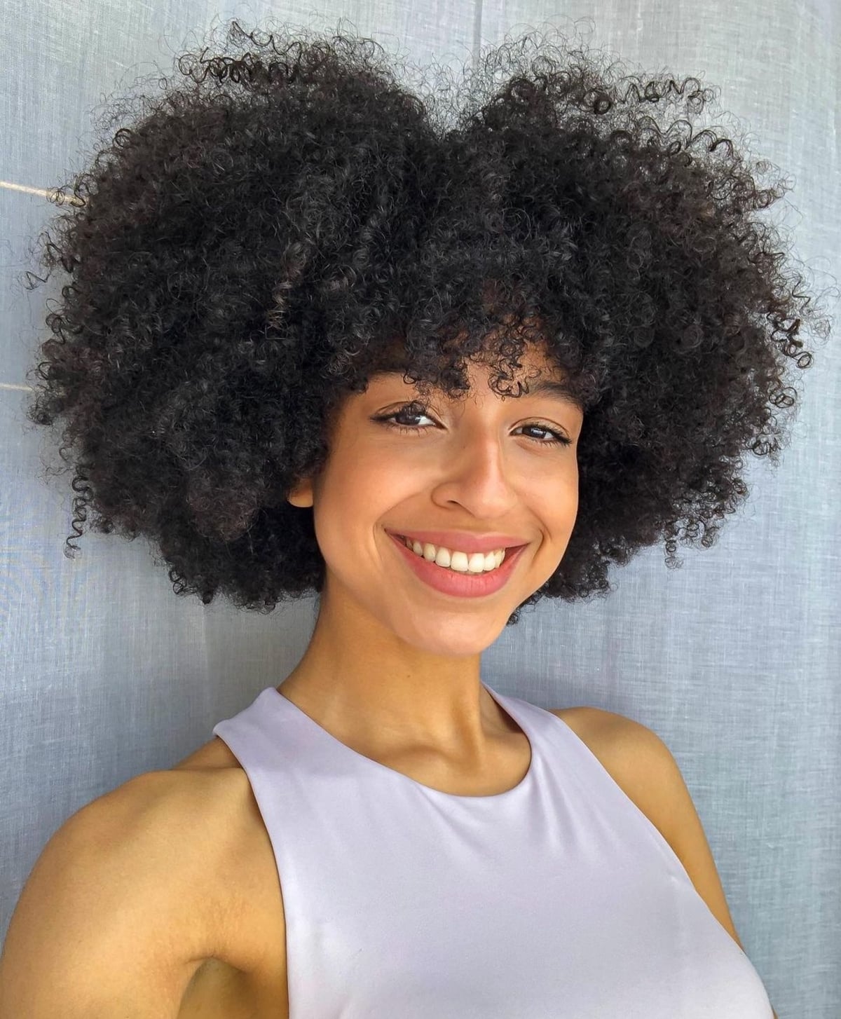 91 Best Ways to Pair Curly Hair with Bangs