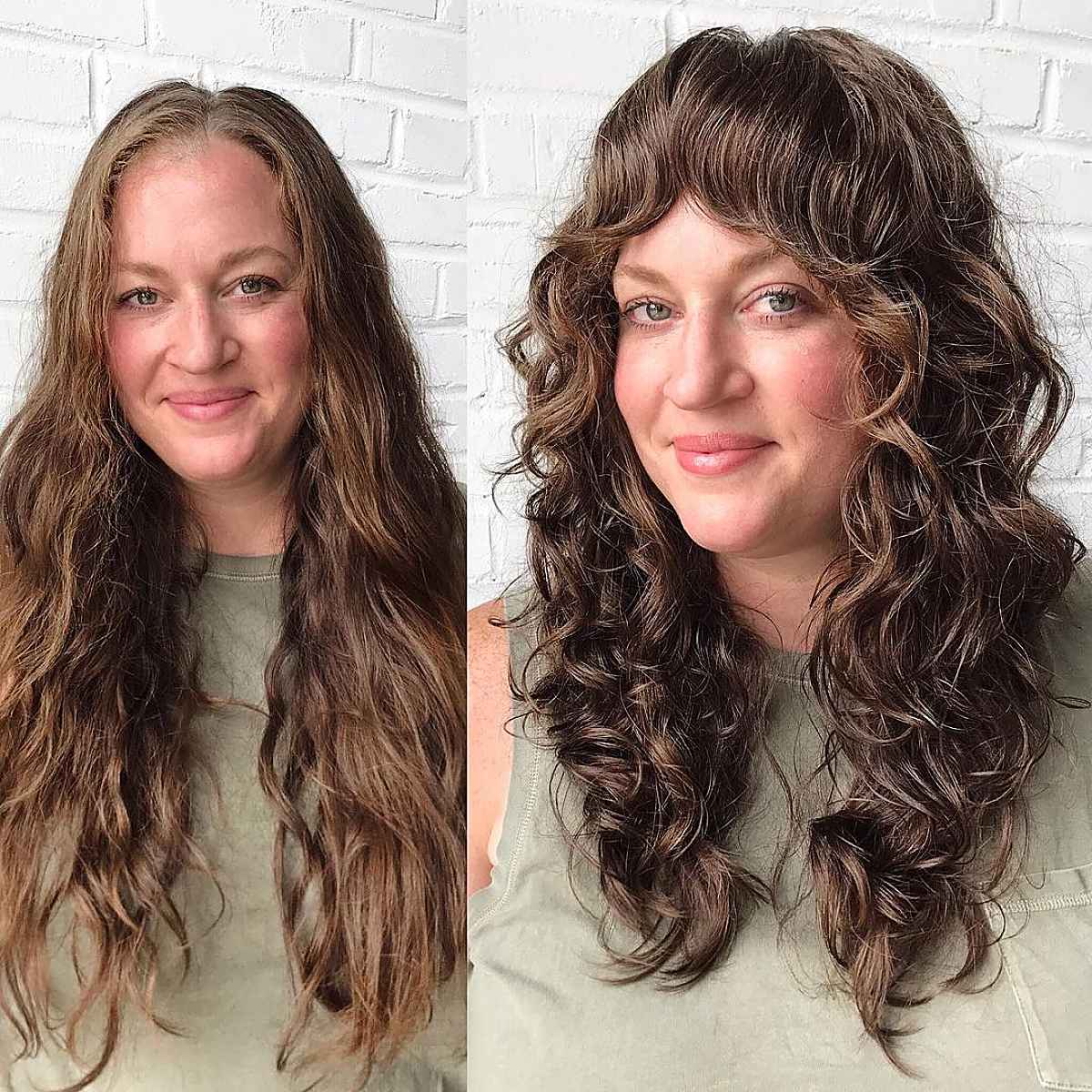 91 Best Ways to Pair Curly Hair with Bangs