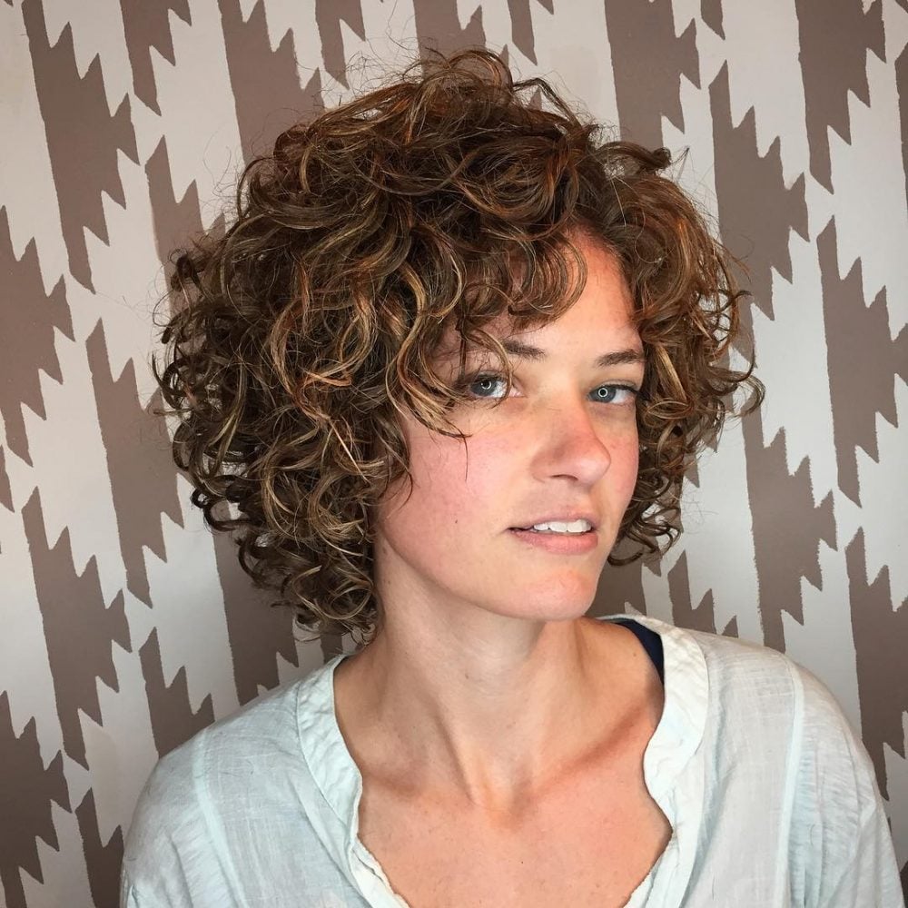 91 Best Ways to Pair Curly Hair with Bangs