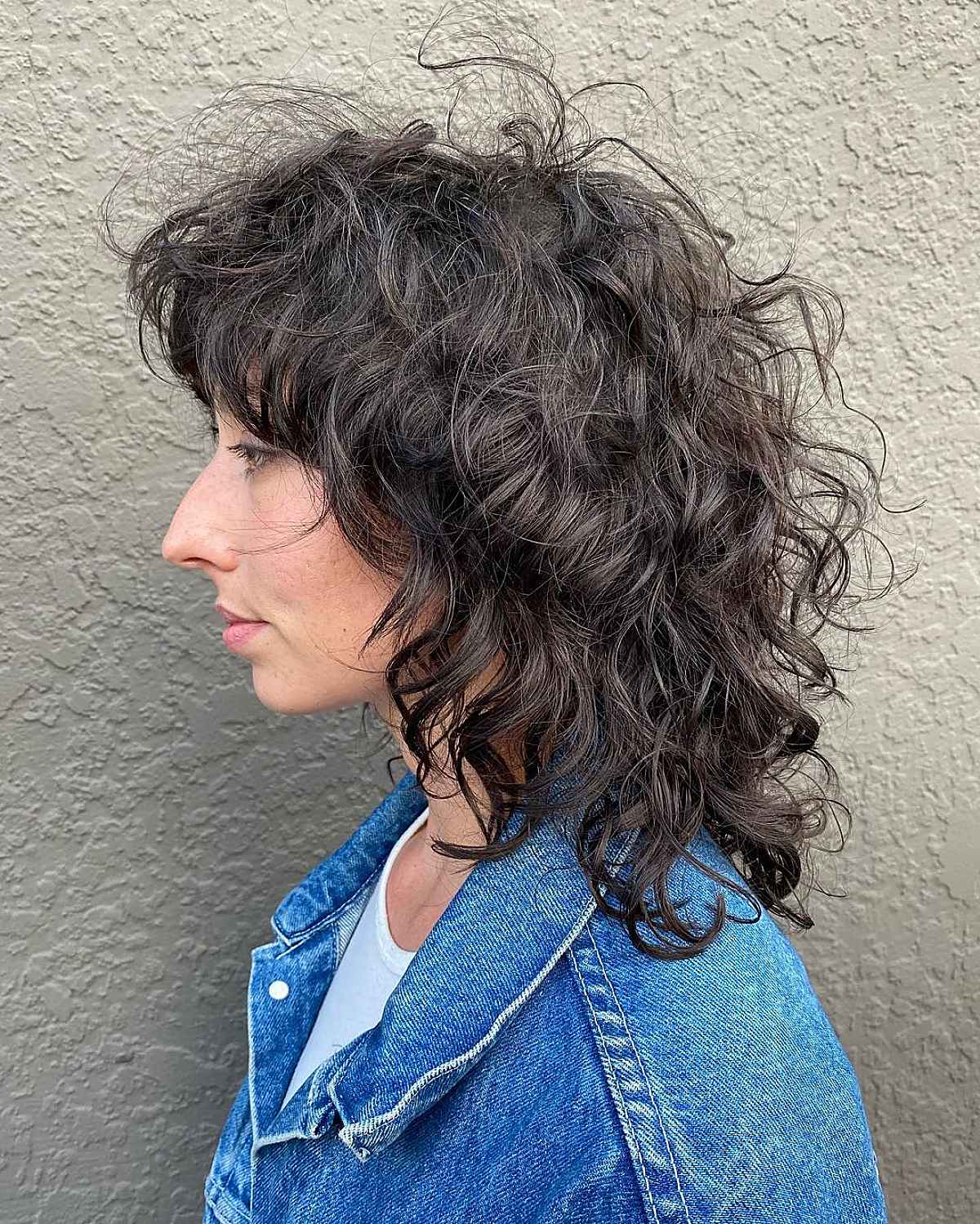 26 Coolest Wolf Cuts for Curly Hair Girls with Style