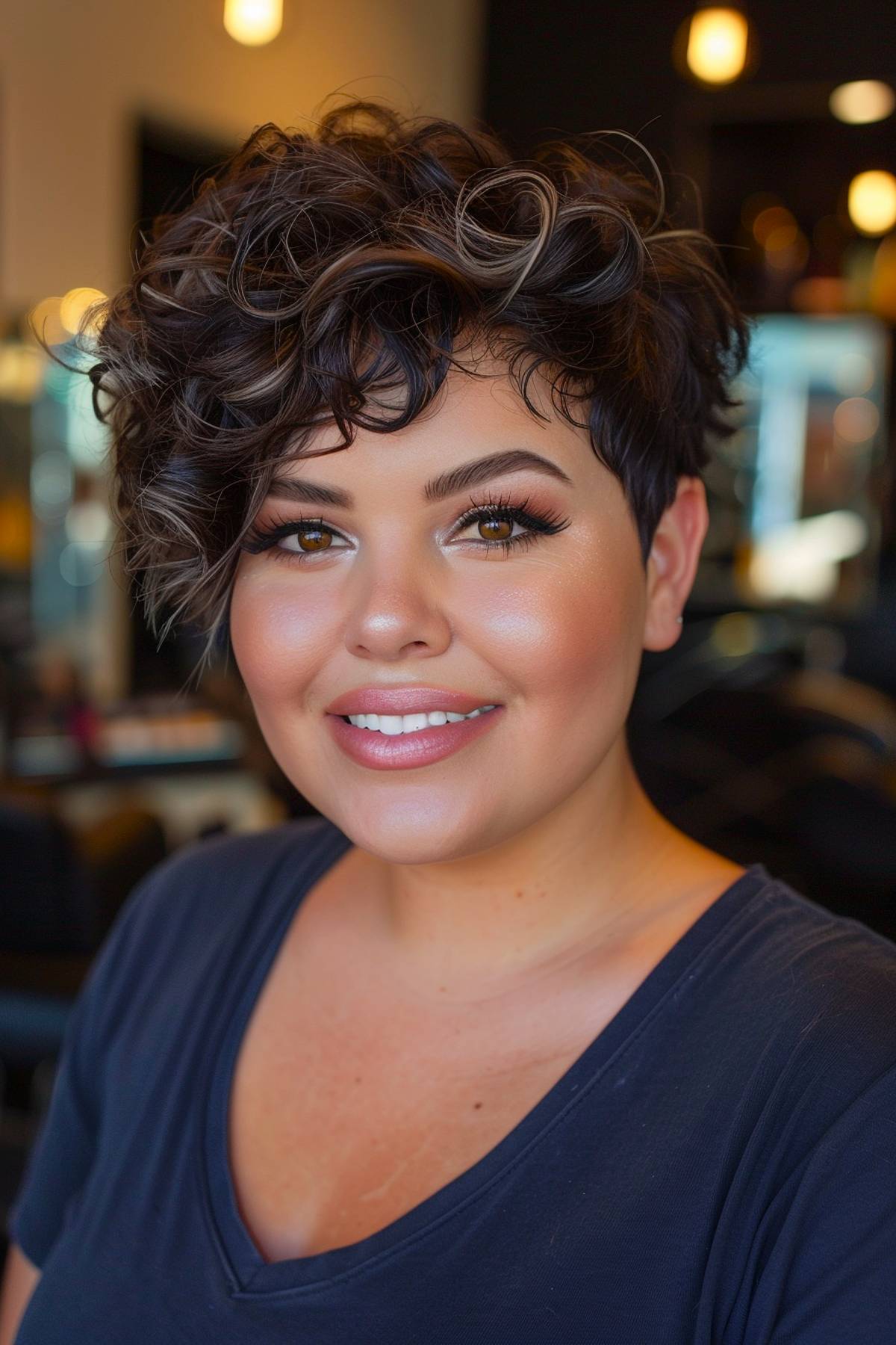15+ Stunning Curly Hairstyles for Round Faces in 2025