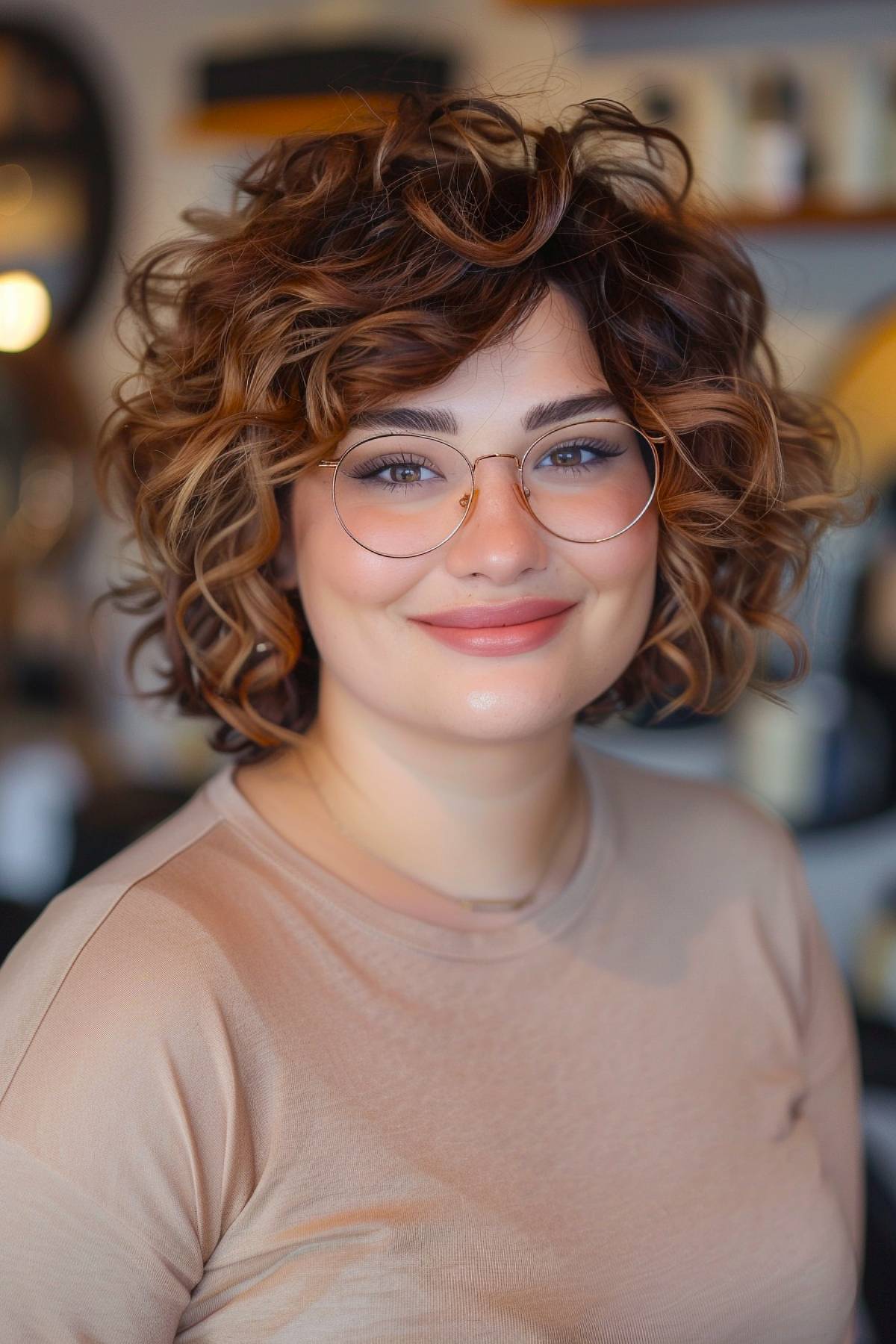 15+ Stunning Curly Hairstyles for Round Faces in 2025