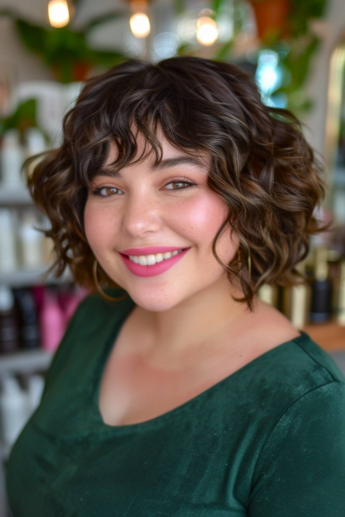 15+ Stunning Curly Hairstyles for Round Faces in 2025